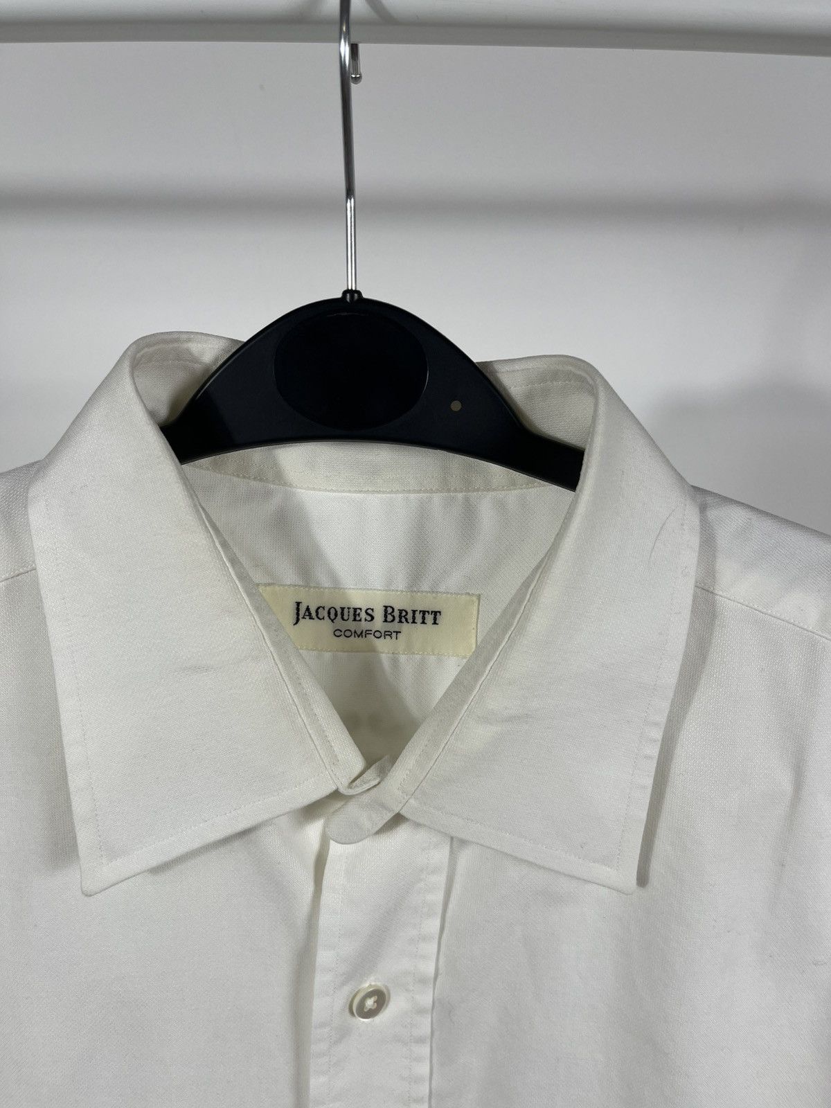 Other Jacques Britt Comfort White Cotton Dress Shirt Size 42 Size US L / EU 52-54 / 3 - 4 Thumbnail