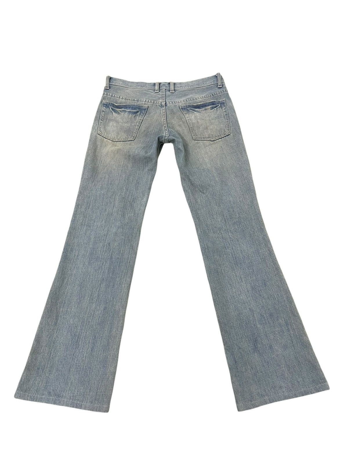 Japanese Brand Flare Jeans Klein Plus Faded Distress Boot Cut 1🟦4 Size US 30 / EU 46 - 11 Thumbnail