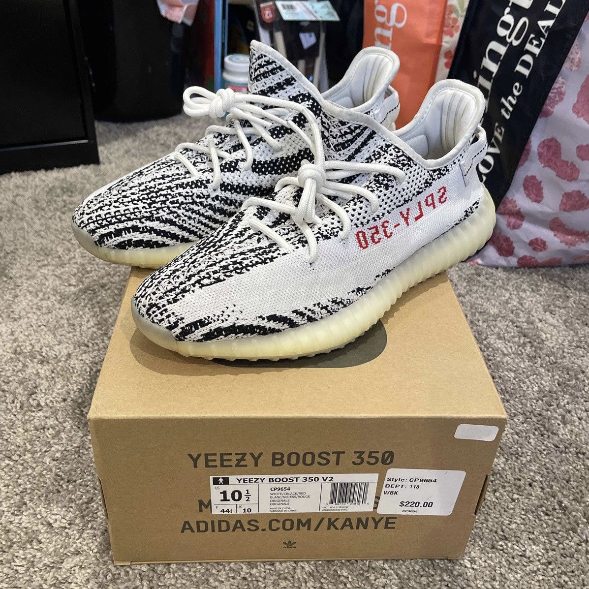 Adidas Yeezy 350 V2 Zebra | Grailed