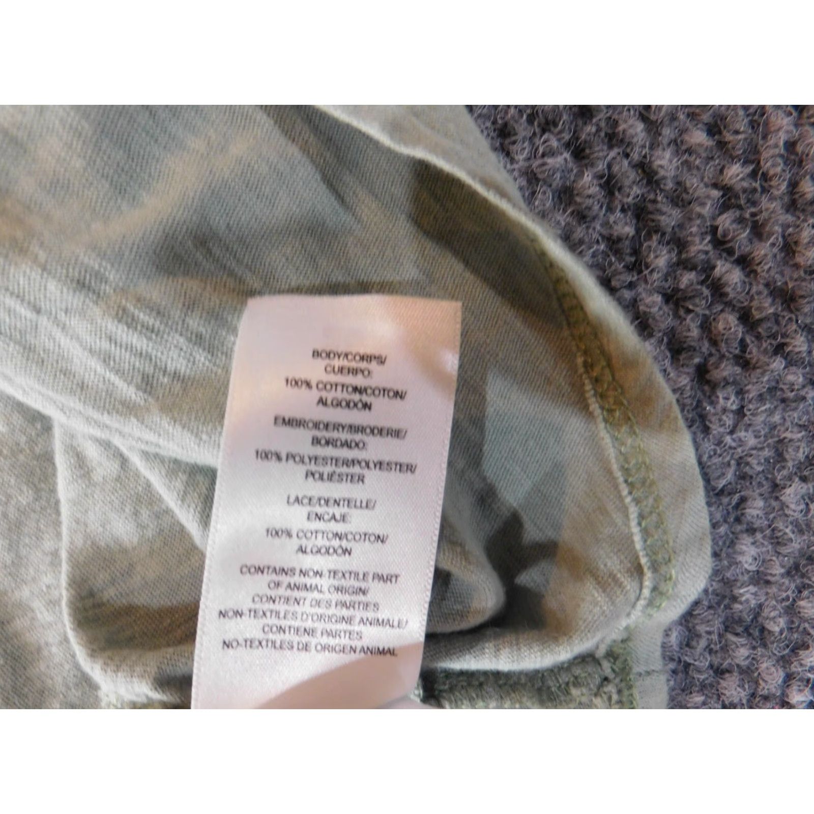 Lucky Brand Lucky Brand top Womens Large green Henley Pullover button casual classic Shirt Size L / US 10 / IT 46 - 6 Thumbnail