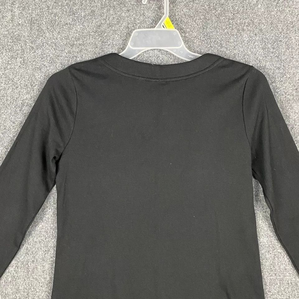 Other Rafaella Top Women's Medium Long Sleeve Black 100% Cotton M Size M / US 6-8 / IT 42-44 - 8 Thumbnail