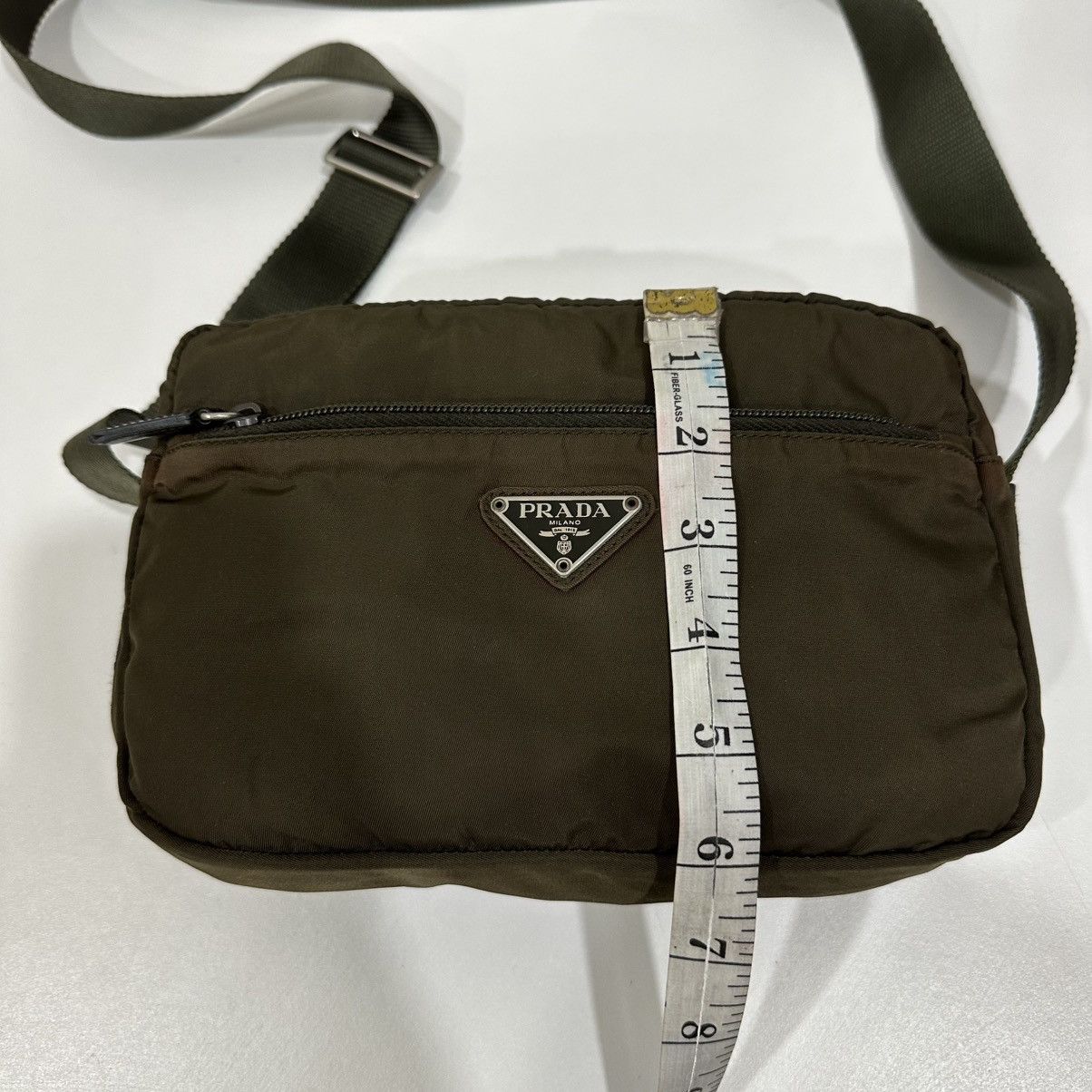 Prada ‼️LASTDROP‼️ PRADA NYLON KHAKI CROSSBODY SHOULDER BAG Size ONE SIZE - 10 Thumbnail