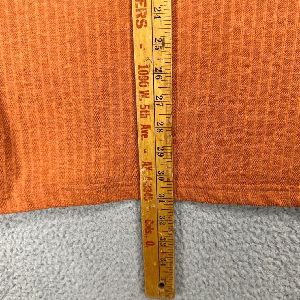 Haggar VINTAGE Haggar 2n1 Polo Shirt Mens XL Built In Tee Orange Striped Knit Rugby, 2n1 Built In Tee, Polo, Short Sleeve, Chest 51, Length 31, NEW Size US XL / EU 56 / 4 - 7 Thumbnail