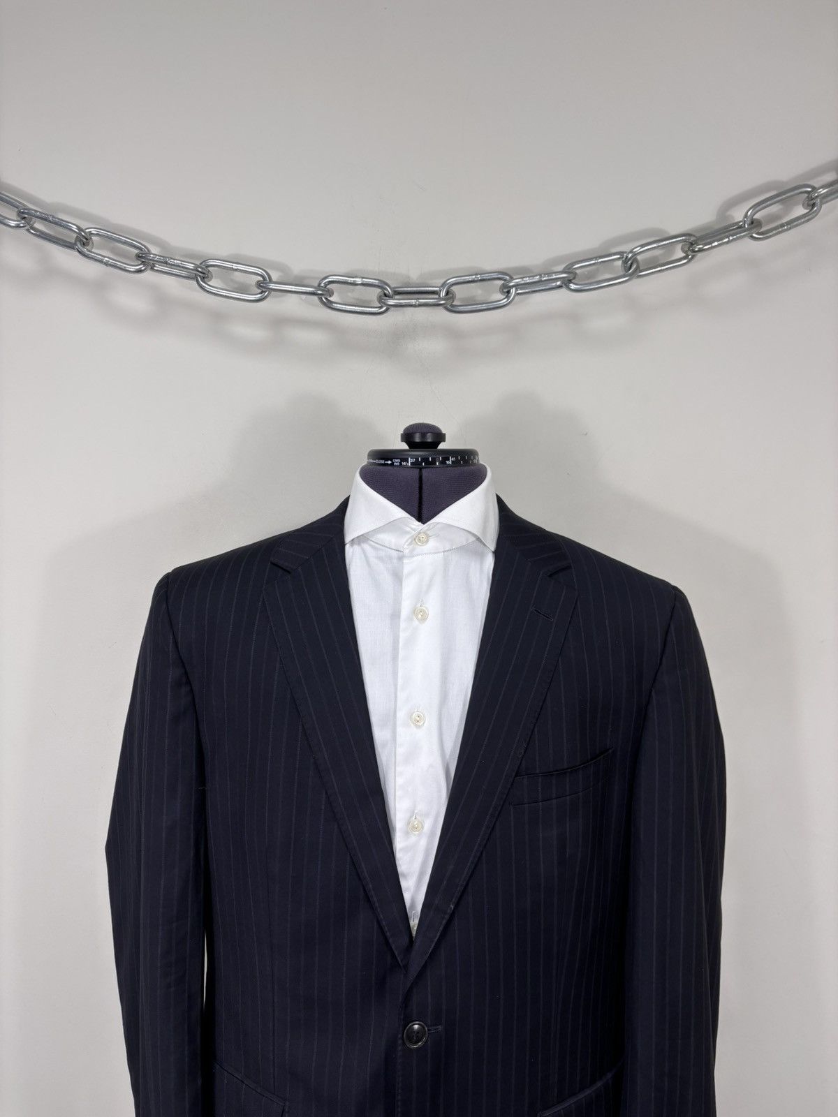 Hugo Boss Hugo Boss Selection Men’s 2-Piece Navy Striped Wool Suit Size 42R - 3 Thumbnail