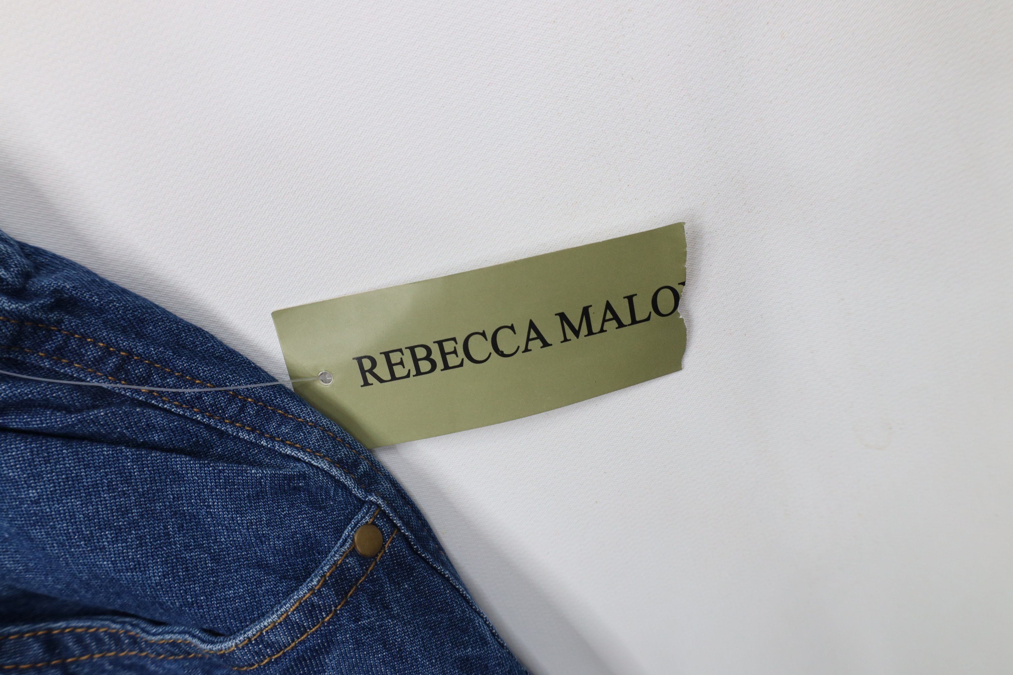 Vintage Deadstock Vintage 90s Y2K Babydoll Denim Jeans Blue Cotton Size 32" / US 10 / IT 46 - 5 Thumbnail