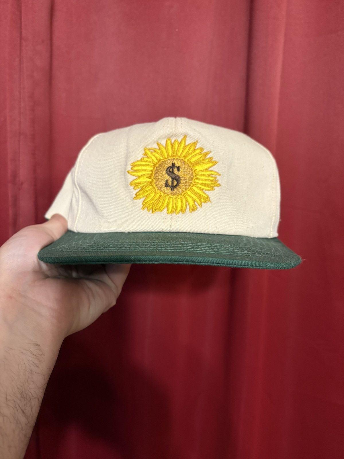 Vintage Vintage Pioneer Hat 90s Sunflower Money Sign Farm Wear Grail Size ONE SIZE - 1 Thumbnail