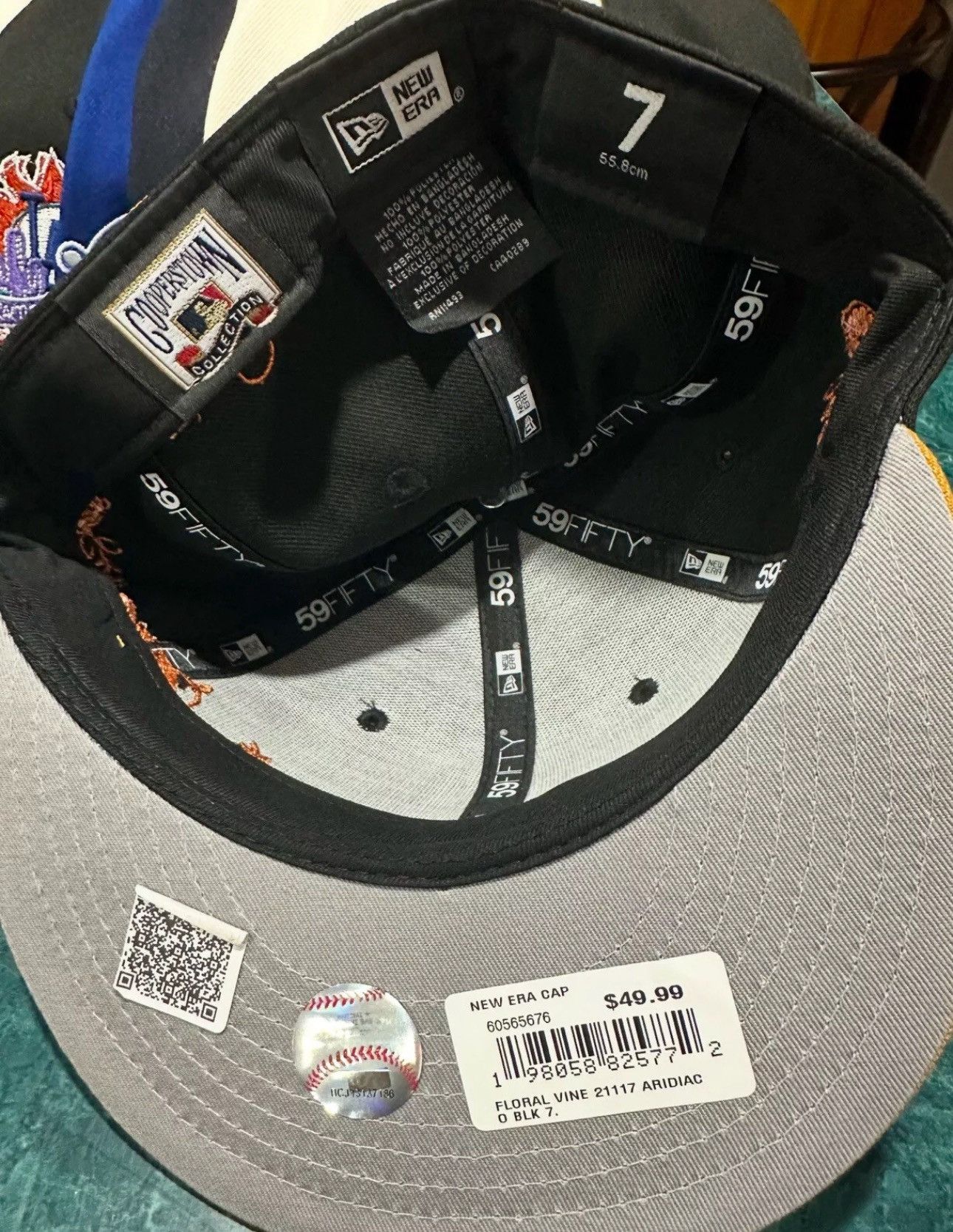 New Era New Era 59FIFTY Arizona Diamondbacks Rose Print Fitted Sz 7 Size ONE SIZE - 3 Thumbnail