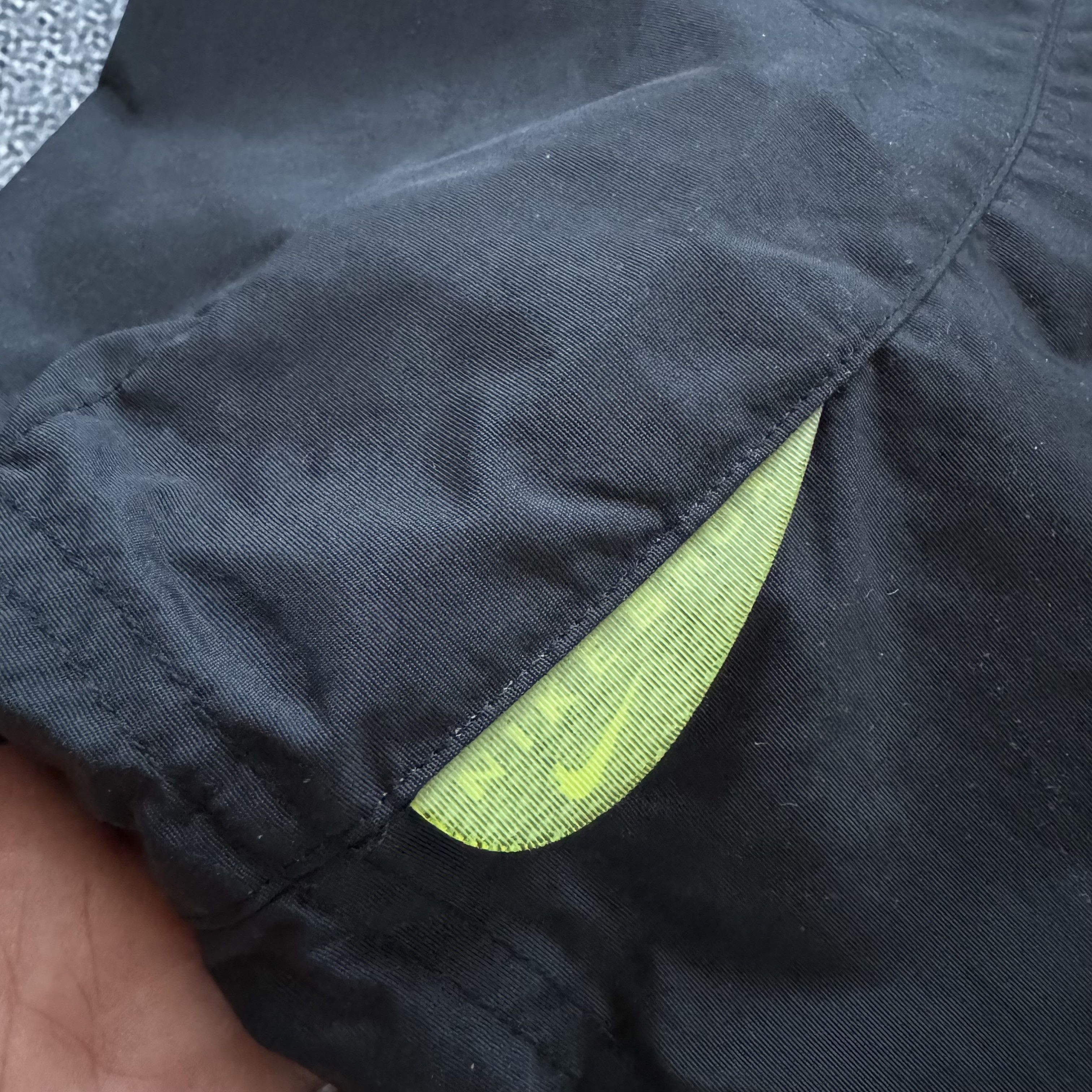 Nike × Vintage NIKE SHOX LIME BLACK VINTAGE SHORTS DRILL Y2K Size US 34 / EU 50 - 8 Thumbnail