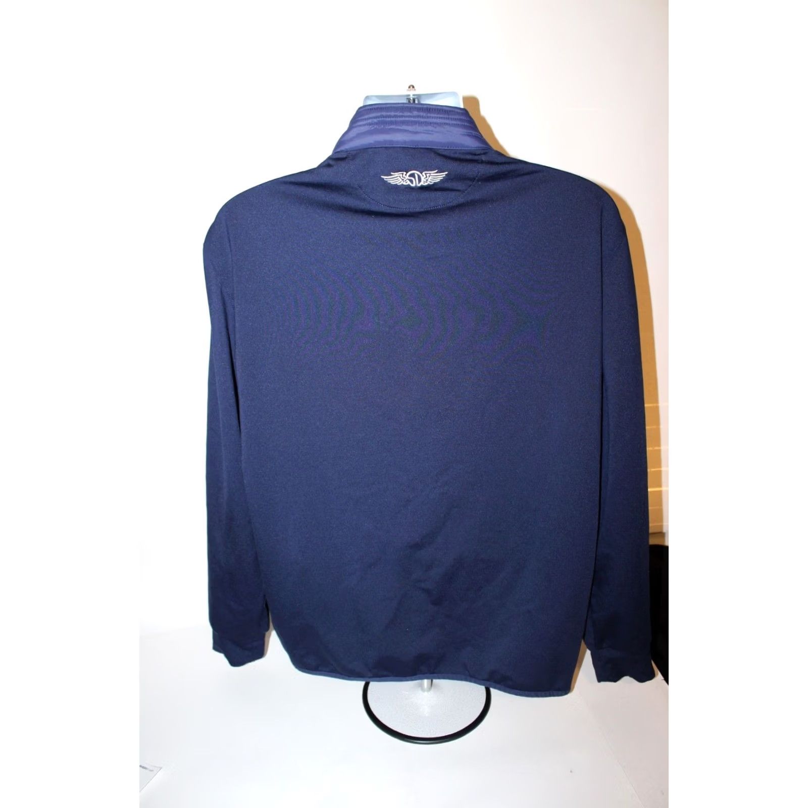 Vintage Straight Down Golf Jacket - Blue Puffer Full Zip Nylon Softshell Men XL VINTAGE? Size US XL / EU 56 / 4 - 7 Thumbnail