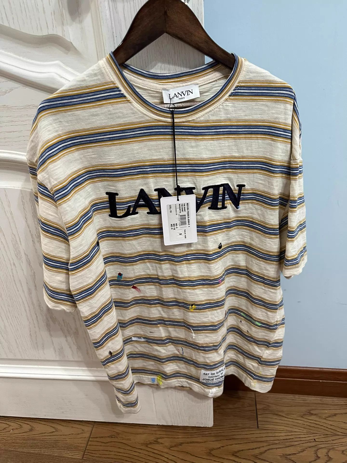 Lanvin Lanvin x Gallery Dept Striped Unisex Tee Size US S / EU 44-46 / 1 - 1 Thumbnail