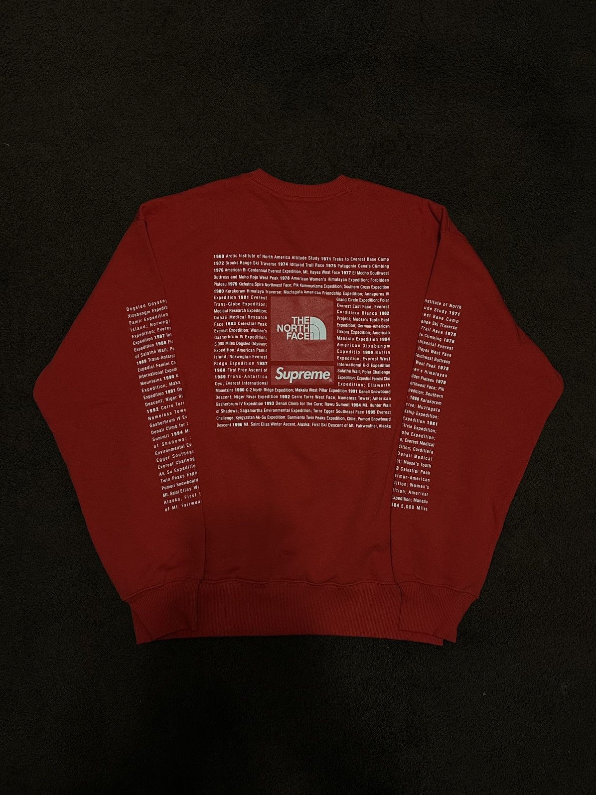Supreme × The North Face Supreme The North Face Crewneck Red (Size Medium) Size US M / EU 48-50 / 2 - 2 Thumbnail