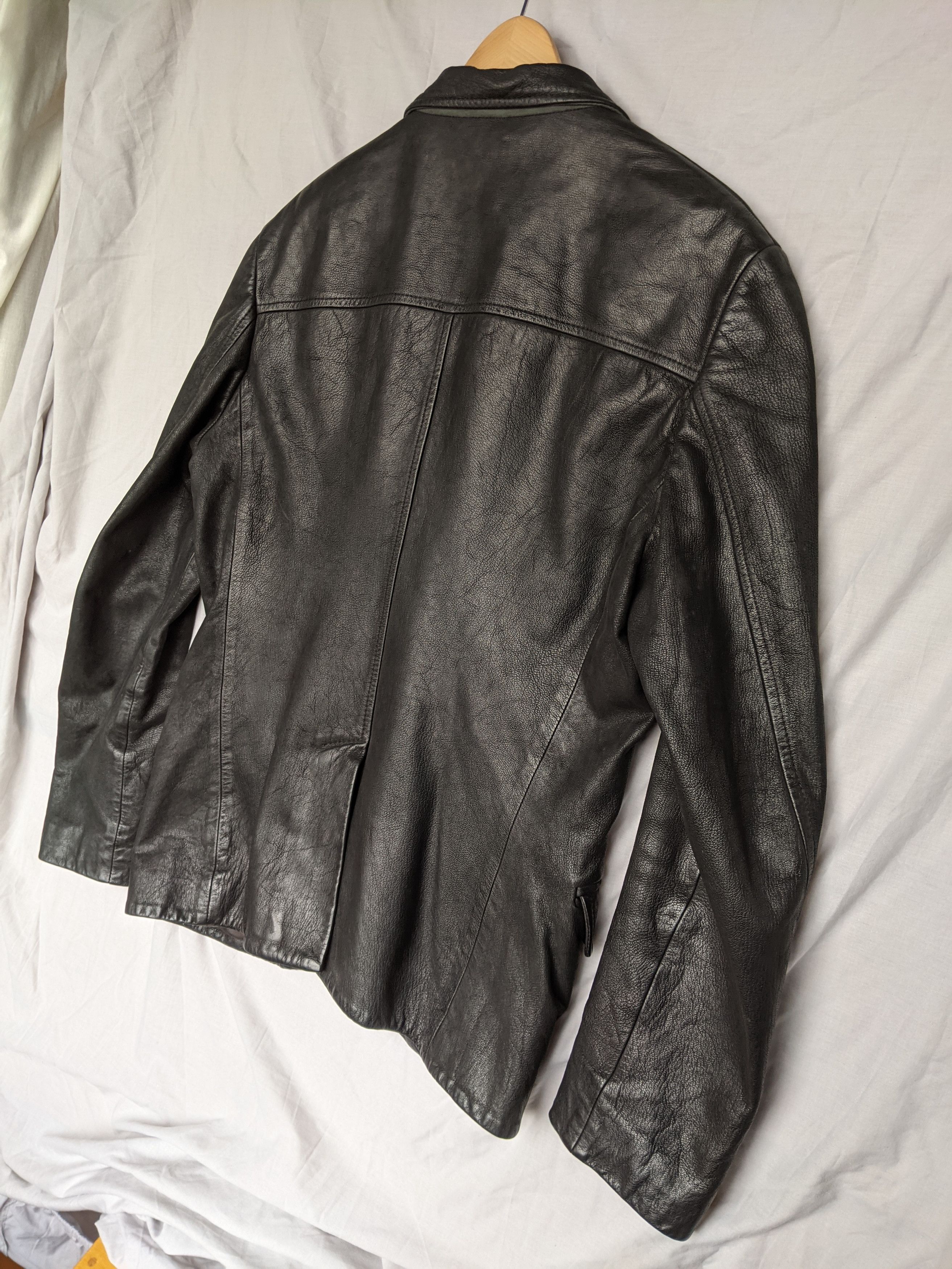 Genuine Leather Essebi Leather Jacket Blazer Vintage Avirex Gucci Barbour Size US L / EU 52-54 / 3 - 4 Thumbnail