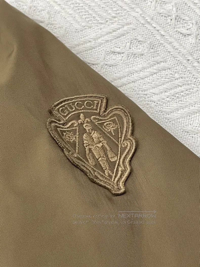 Gucci Gucci Khaki brown zipper jacket Size US XXS / EU 40 - 2 Thumbnail