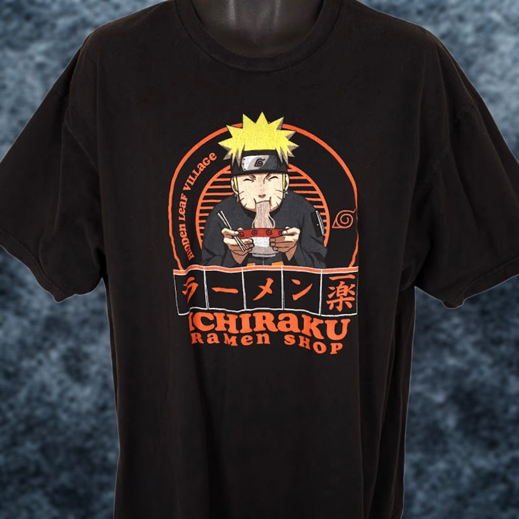 Vintage Naruto Shippuden Ramen T Shirt Mens 2XL Black Japanese Manga Ichiraku Shirt Size US XXL / EU 58 / 5 - 1 Thumbnail