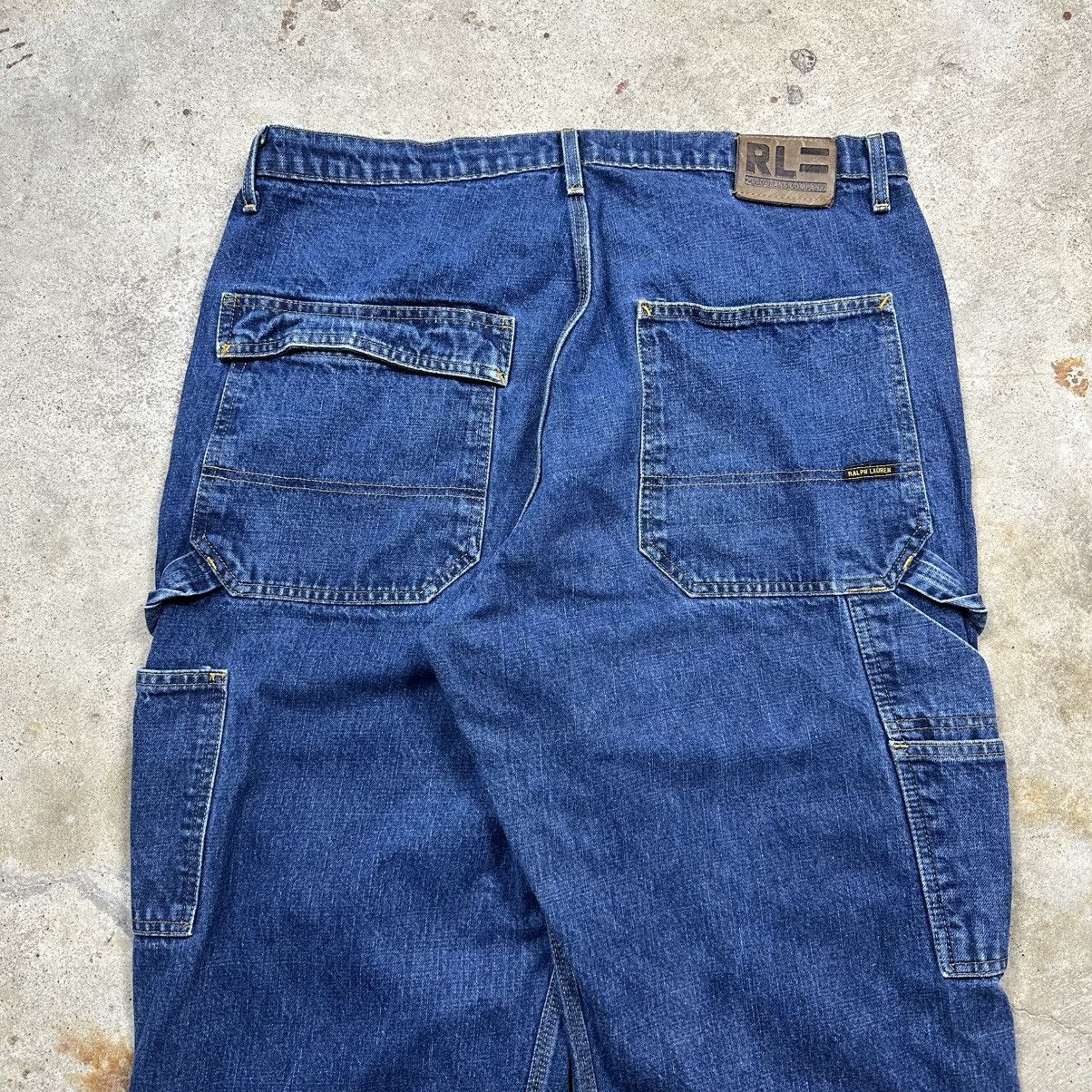 Ralph Lauren Vintage Y2K Ralph Lauren Double Knee Carpenter Denim Jeans Size US 36 / EU 52 - 8 Thumbnail