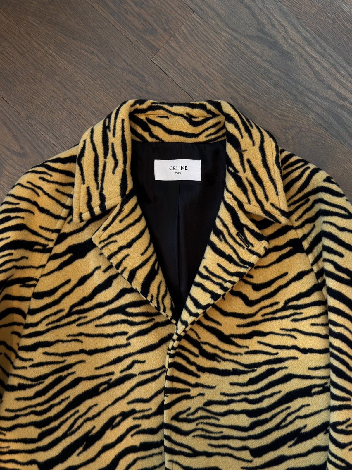Celine Celine Hedi Slimane FW19 Tiger/Zebra Print Coat Size US M / EU 48-50 / 2 - 4 Thumbnail