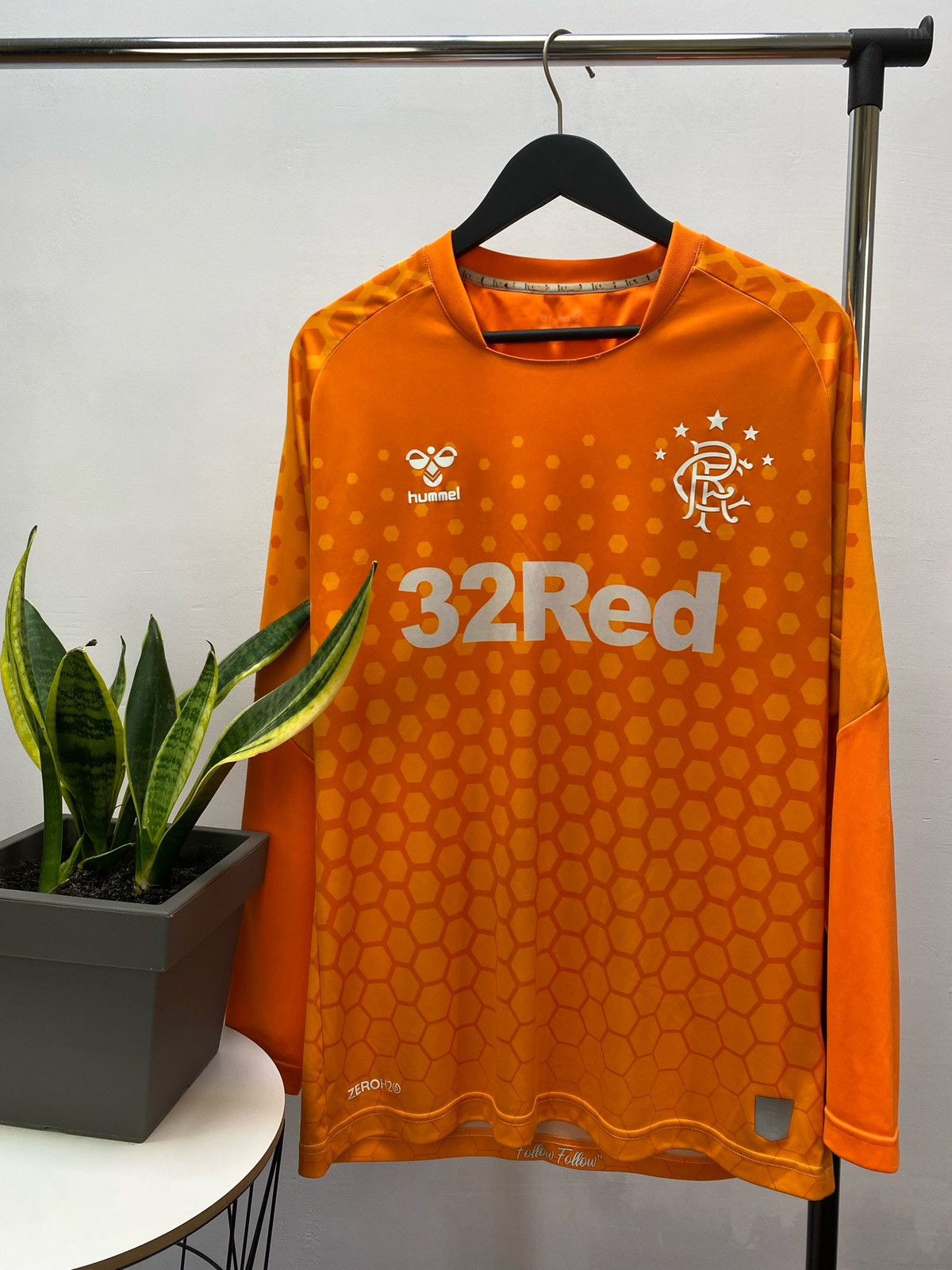 Maillot De Football Hummel Glasgow Rangers Home - Homme Taille XXL (2XL) - Quasi Neuf