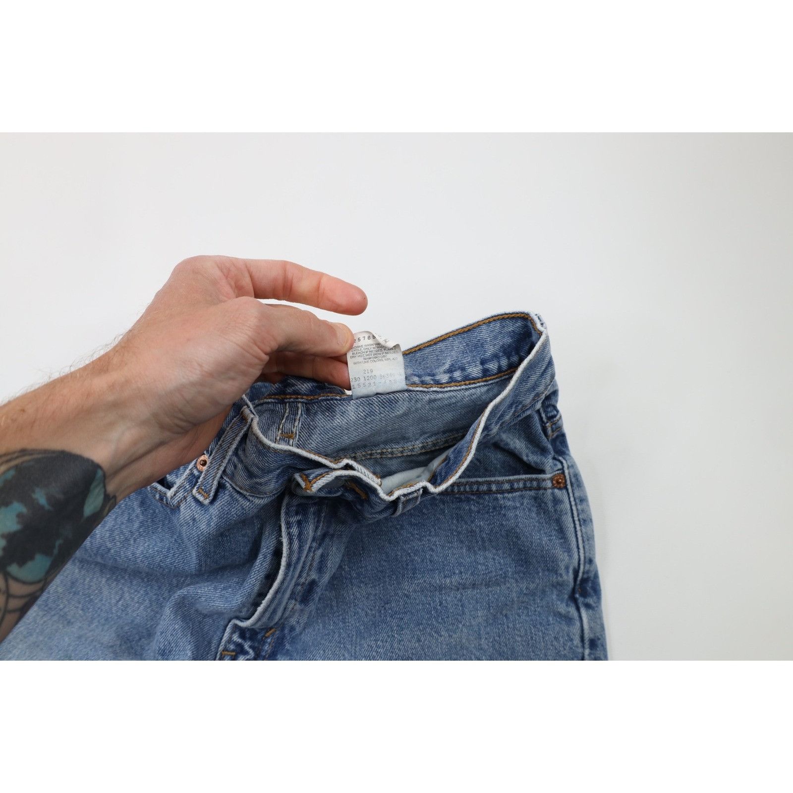 Levi's × Vintage Vintage Y2K 2000 Levis 512 Slim Fit Straight Leg Jeans Size 34" / US 12 / IT 48 - 8 Thumbnail