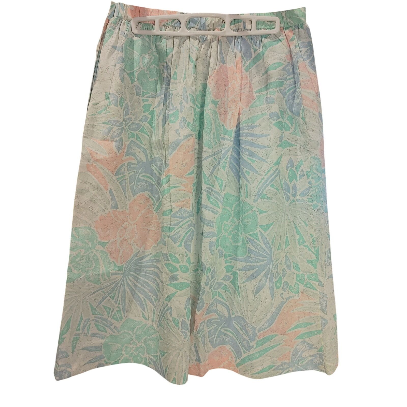 Other VTG Alfred Dunner Pastel Botanical Print Midi Skirt Women 14 Size 36" / US 14 / IT 50 - 2 Thumbnail