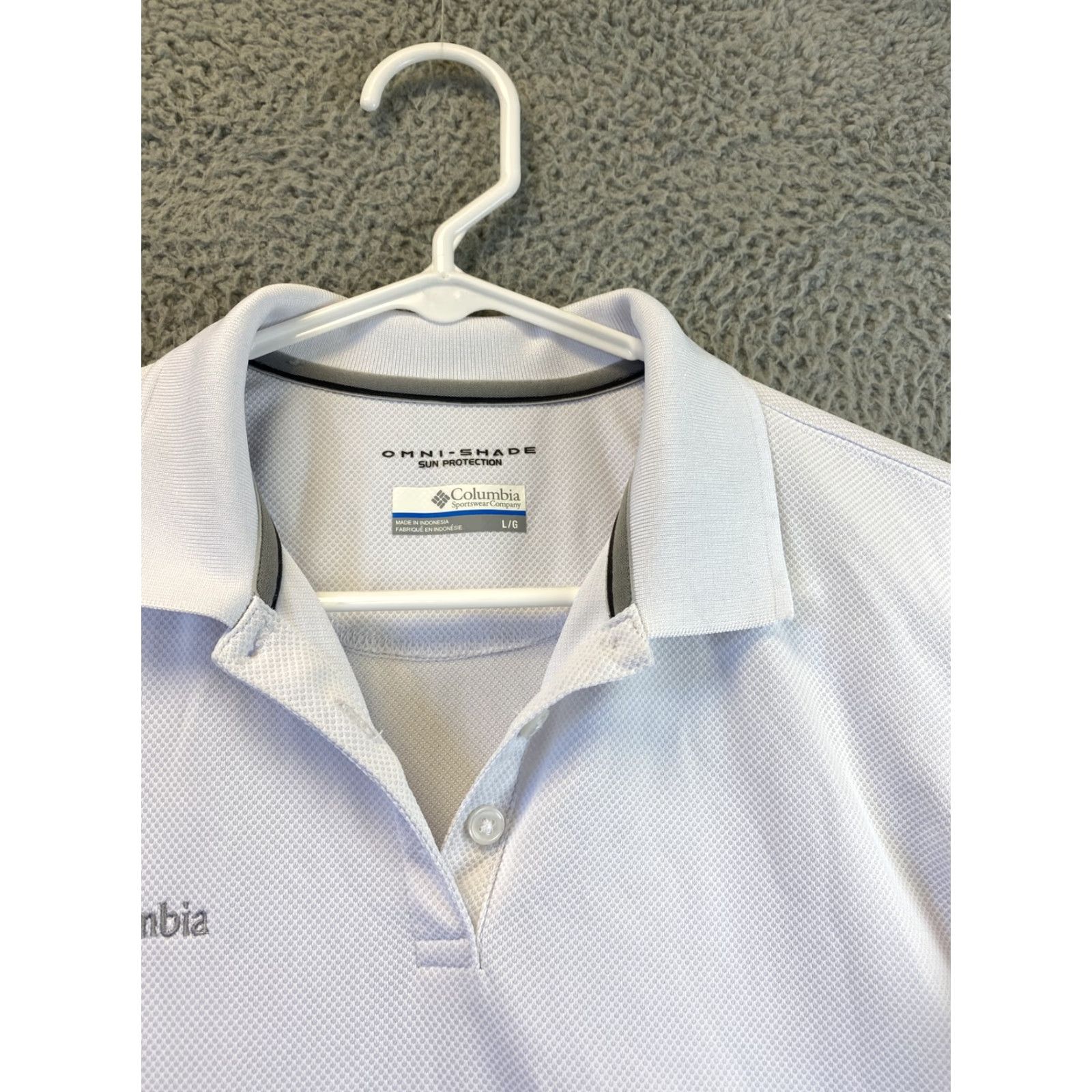 Vintage VINTAGE Columbia Polo Shirt Women's Size L Short Sleeve White Stretch Collared Unisex Adults Size L / US 10 / IT 46 - 3 Thumbnail