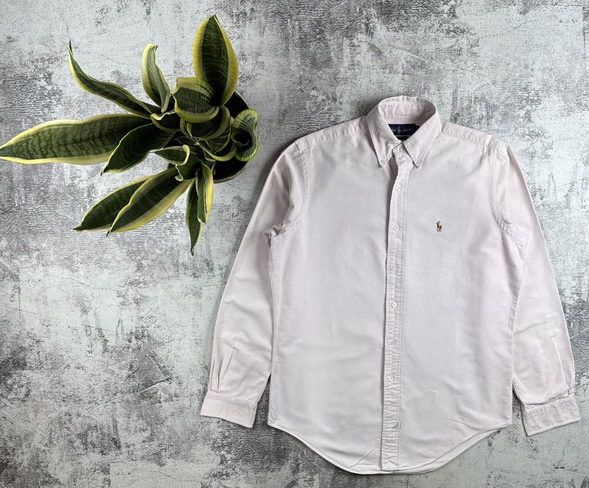 Polo Ralph Lauren Polo Ralph Lauren 15-34 Pink Button Cotton M Fit Men’s Collar LongSleeve Shirt Size US M / EU 48-50 / 2 - 1 Thumbnail