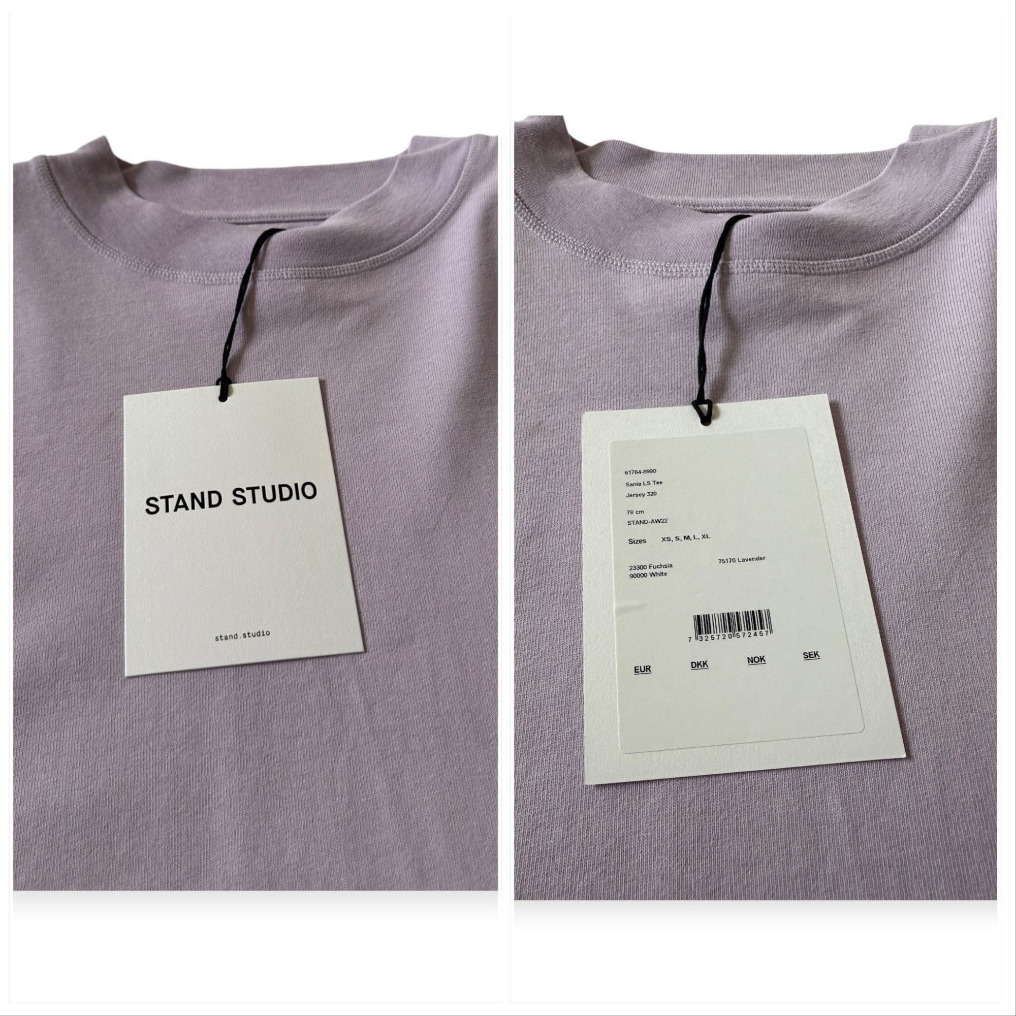STAND STUDIO Stand Studio SANIA LS TEE, Lavender, Size S, New with tag Size S / US 4 / IT 40 - 4 Thumbnail