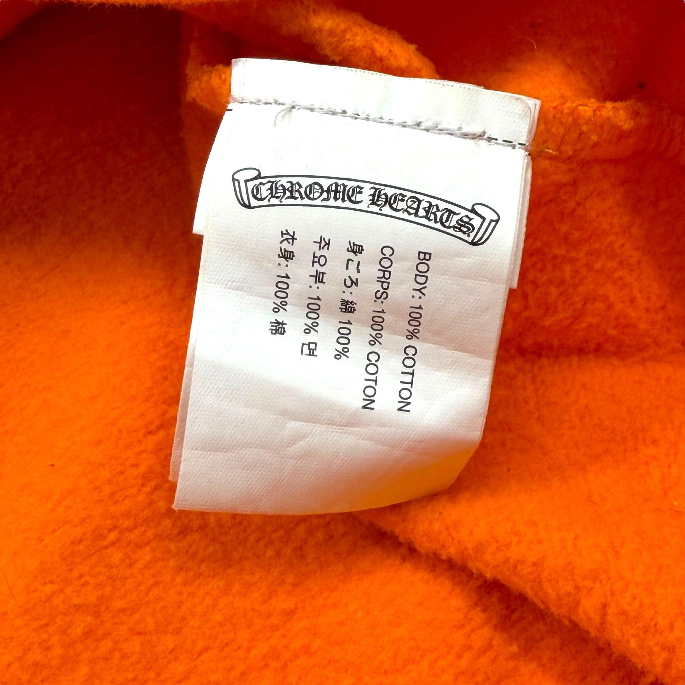 Chrome Hearts Chrome Hearts Off-White Scroll Orange Hoodie M Size US M / EU 48-50 / 2 - 7 Thumbnail