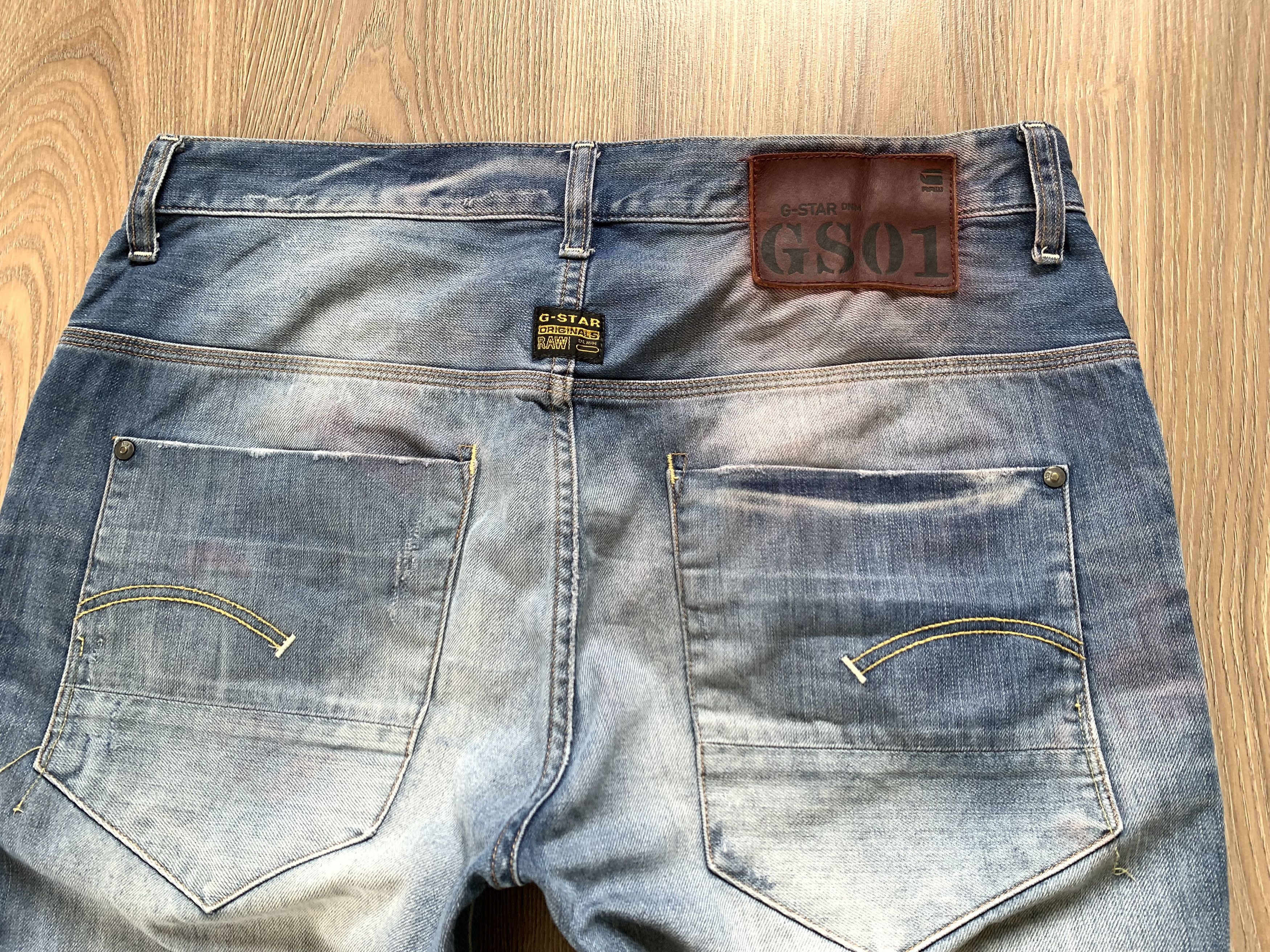 G-Star G Star Raw New Radar Tapered Distressed Jeans Size US 34 / EU 50 - 7 Thumbnail