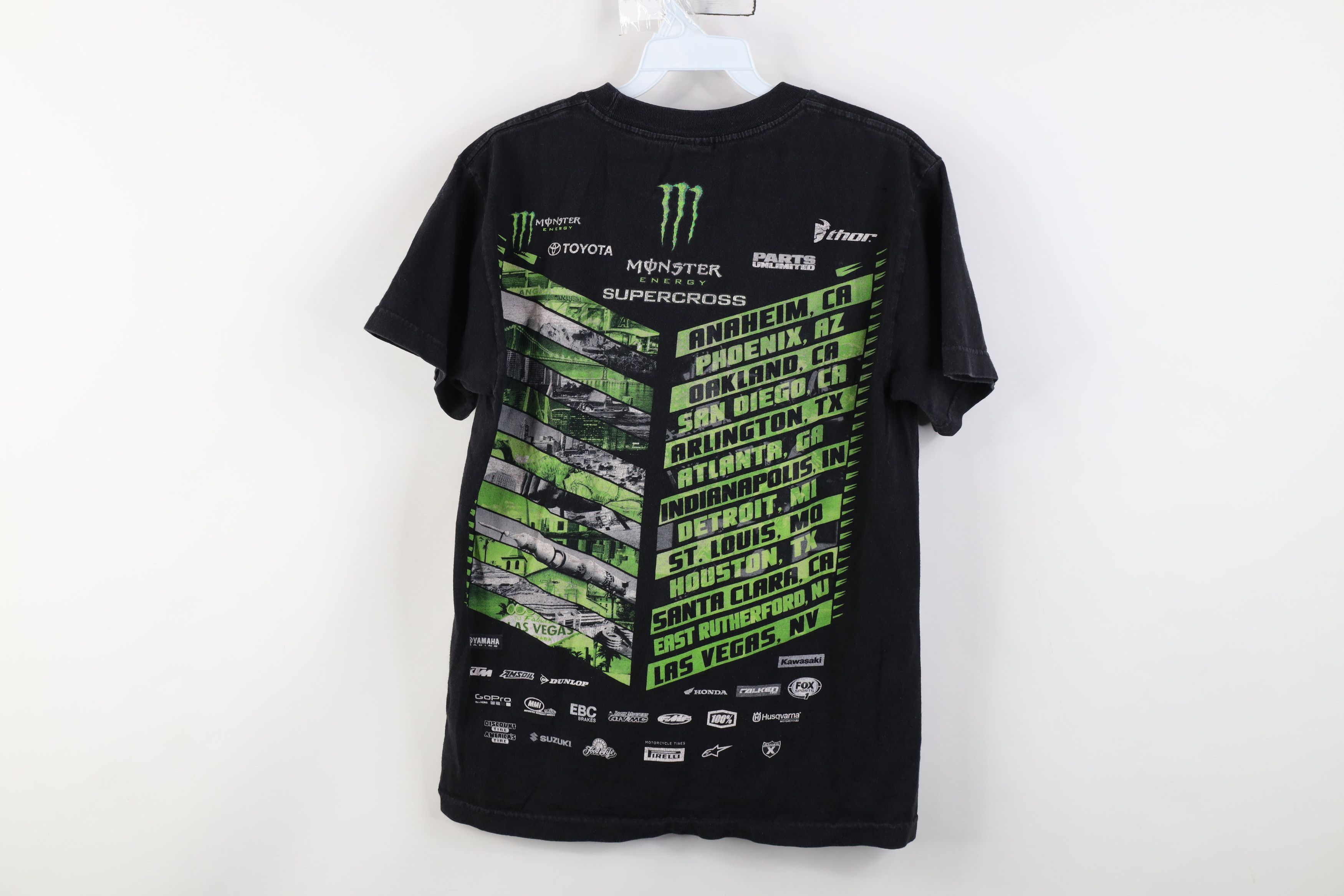 Vintage Energy Supercross Motorcycle Racing T-Shirt Black