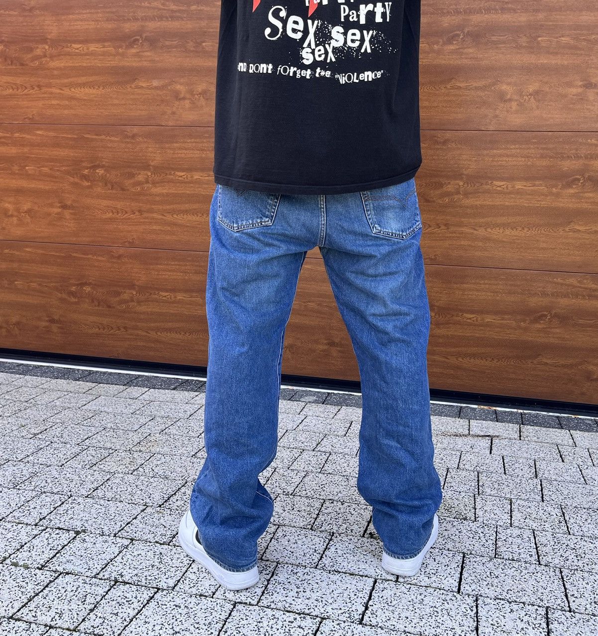 Diesel × Vintage Diesel Vintage Straight Jeans Basic Blue Denim Size US 34 / EU 50 - 4 Thumbnail