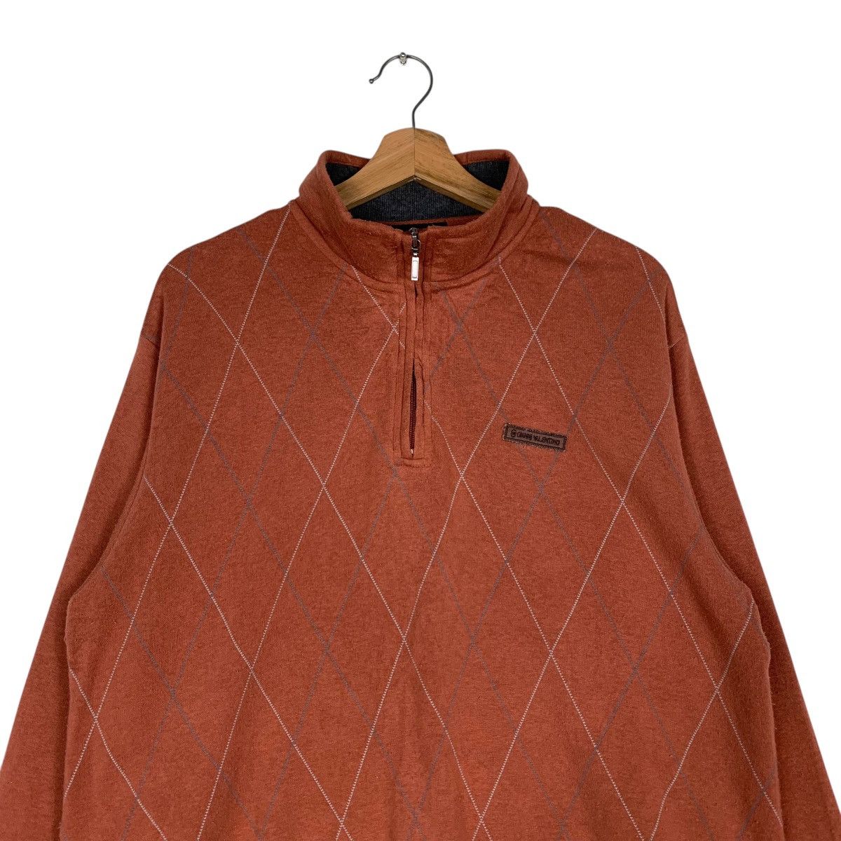 Gianni Valentino GIANNI VALENTINO Half Zip Turtleneck Sweatshirt #1440-C65 Size US L / EU 52-54 / 3 - 2 Thumbnail