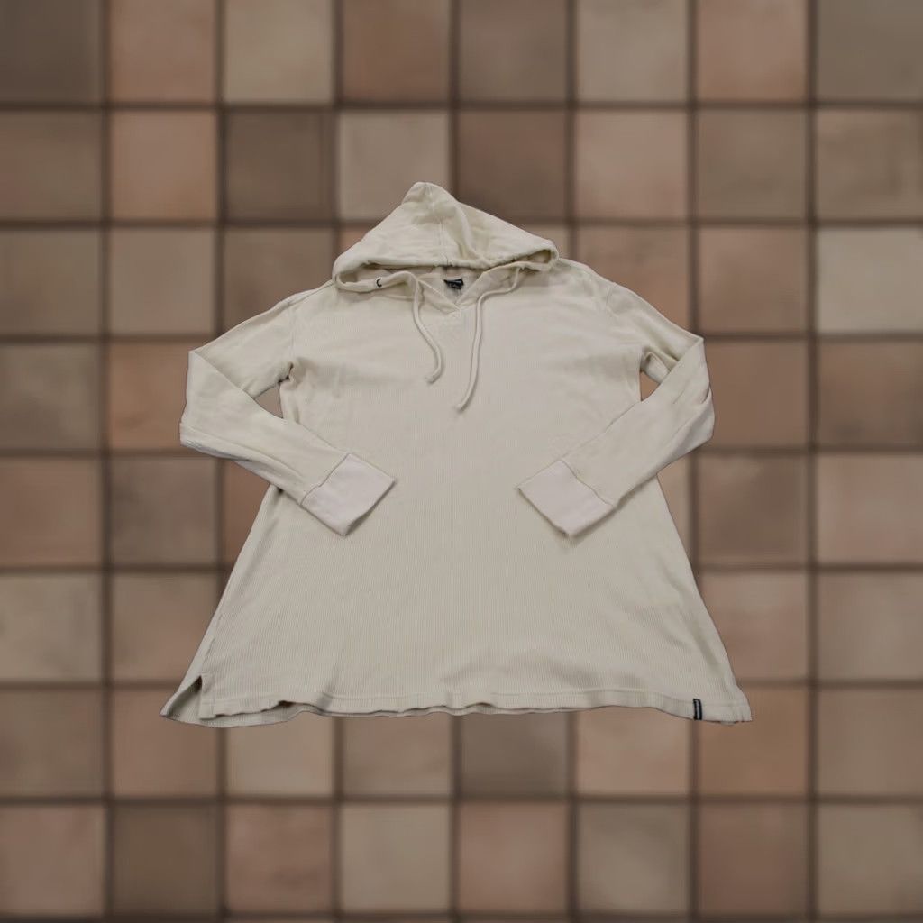 Patagonia Patagonia Hoodie Womens XL Beige Cotton Lyocell Spandex Knit Thermal Hooded Pockets Pullover Sweatshirt 53561 Size XL / US 12-14 / IT 48-50 - 1 Thumbnail