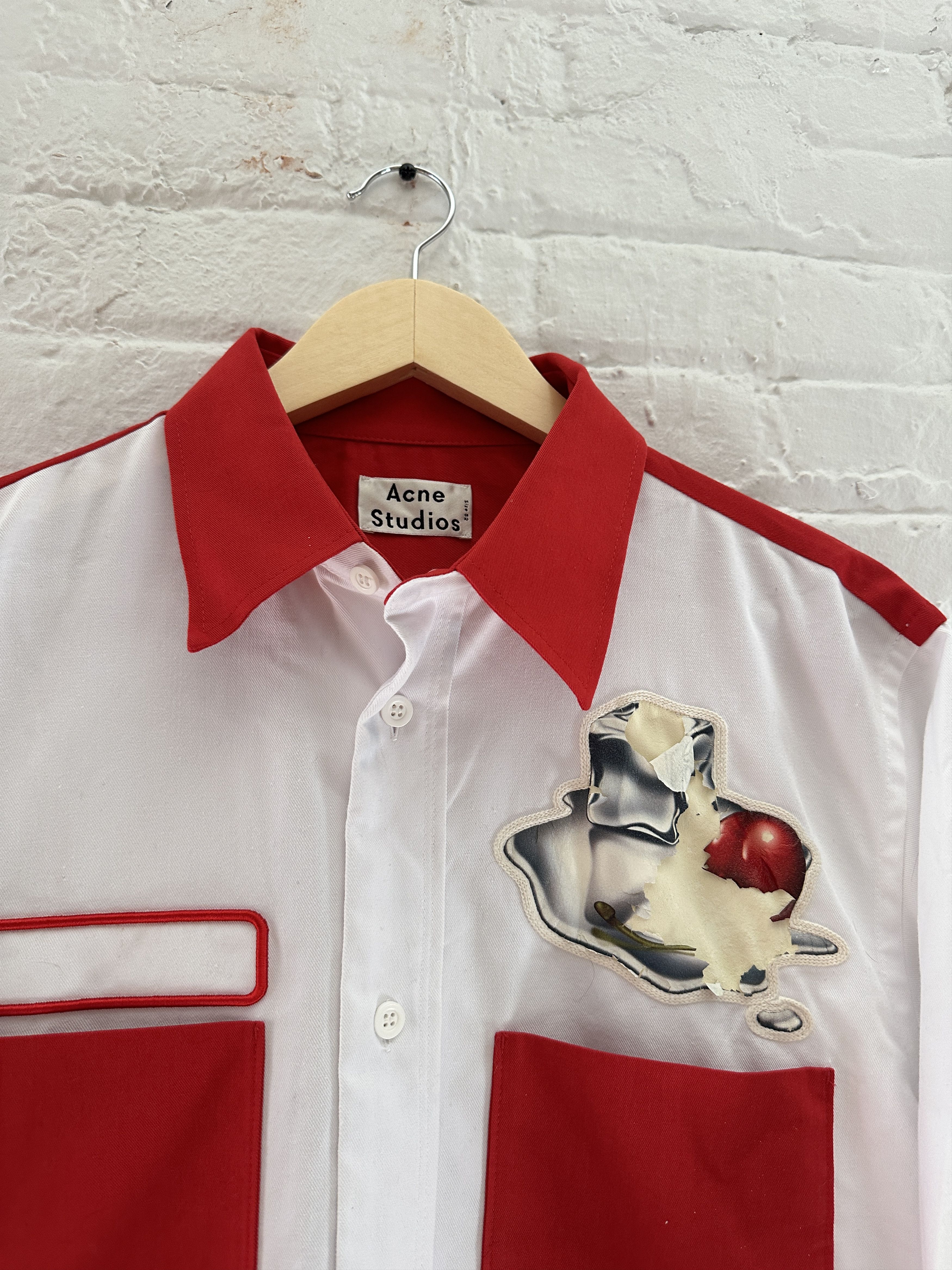 Acne Studios Acne Studios Ice Cube Button Up Shirt Size US XL / EU 56 / 4 - 2 Thumbnail