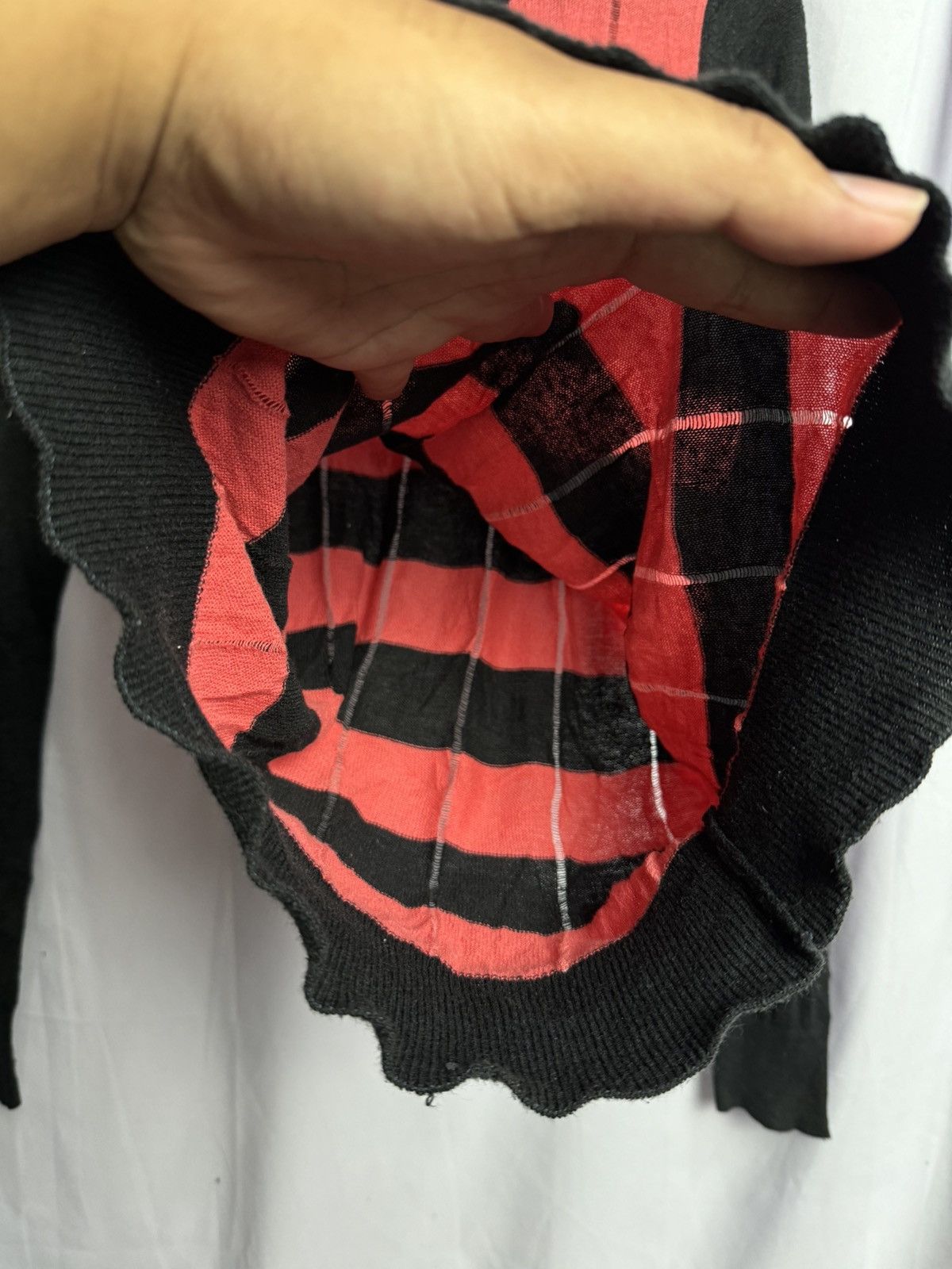 Hysteric Glamour × If Six Was Nine × Japanese Brand Distressed Stripe Knit Canifa Size US S / EU 44-46 / 1 - 5 Thumbnail