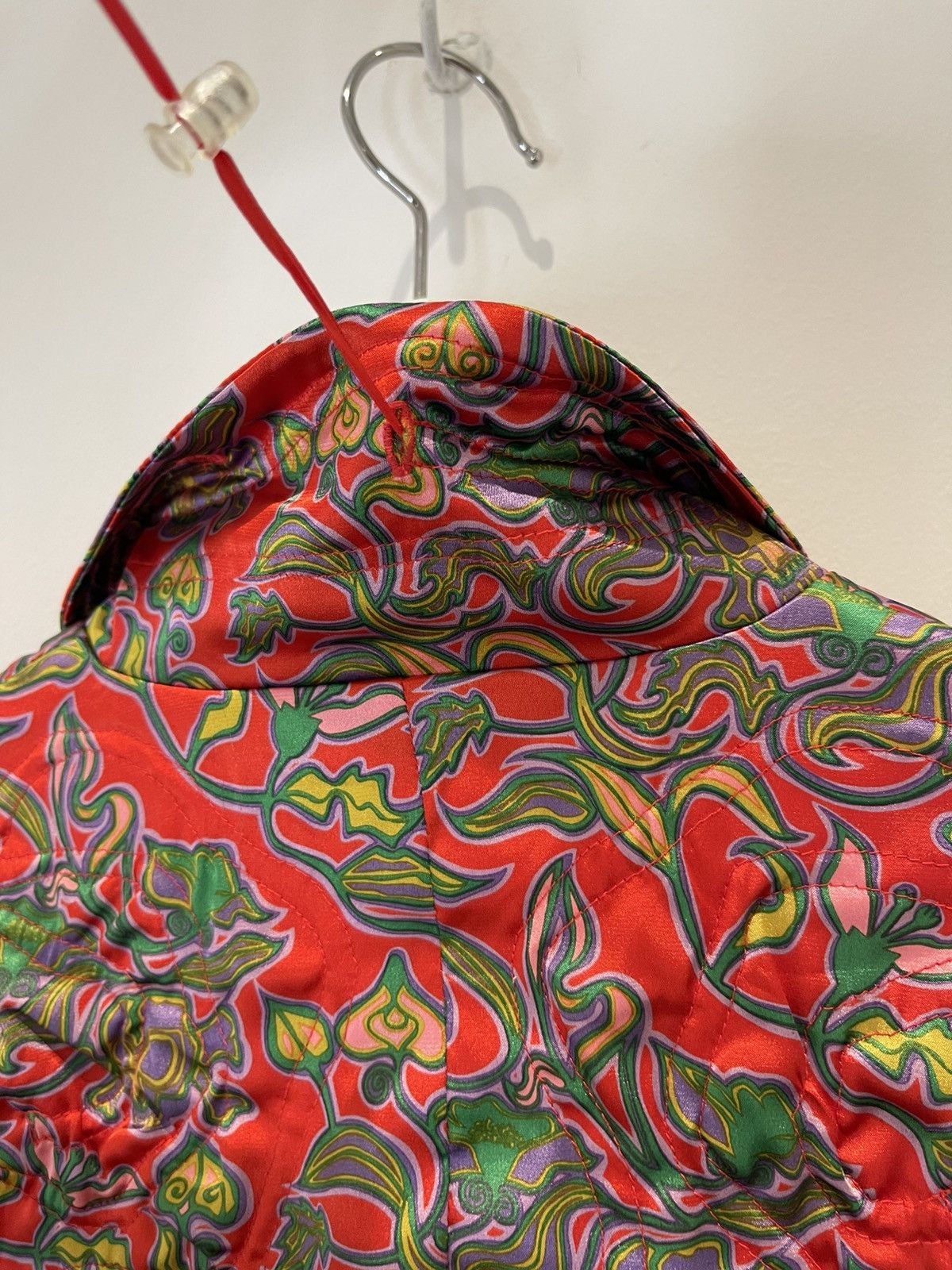 Undercover Undercover FW01 “DAVF” Red Skull-Floral Jacket w Drawstrings Size S / US 4 / IT 40 - 22 Thumbnail