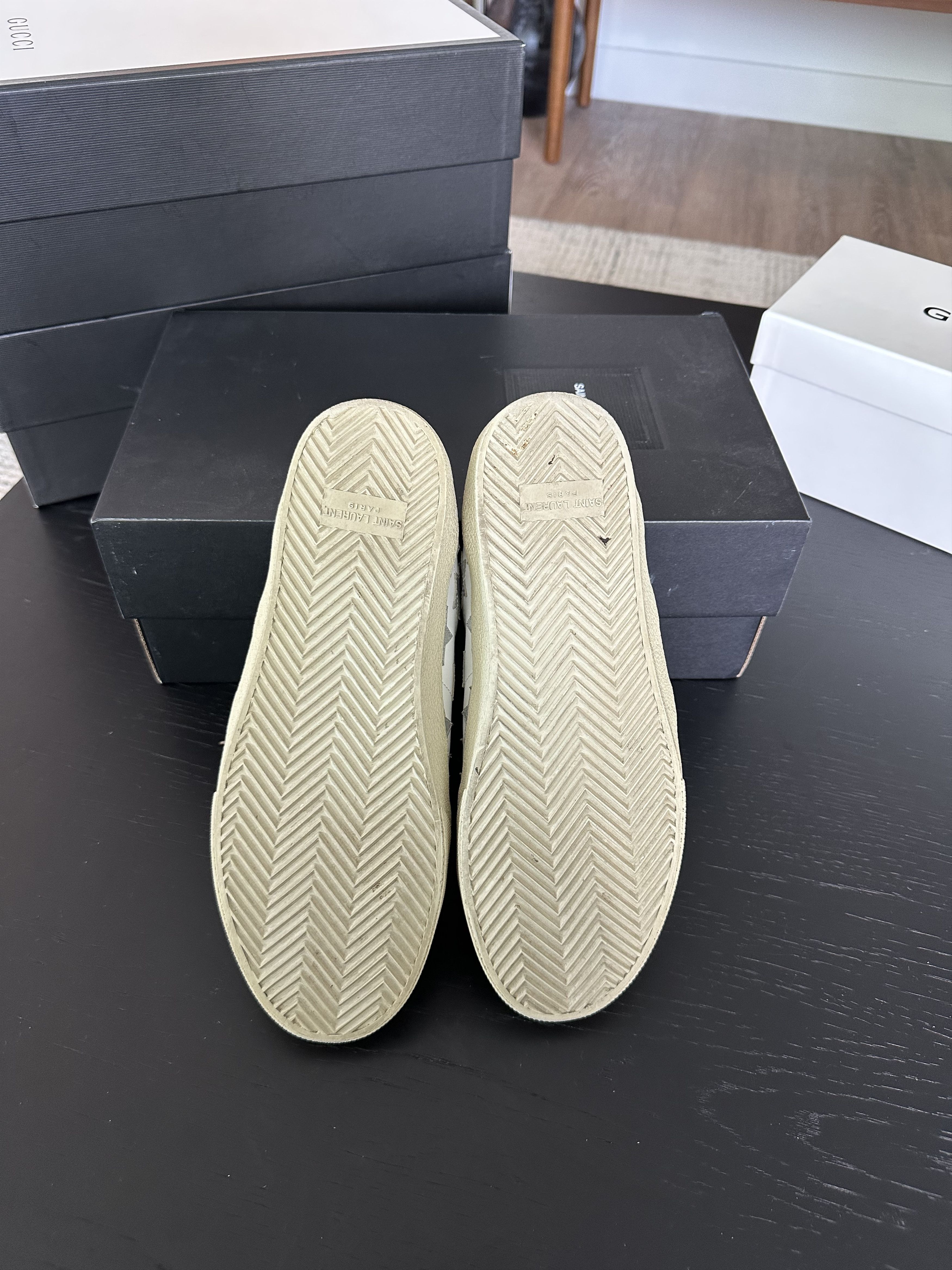 Saint Laurent Paris California SL/06 Leather Sneaker Size US 7 / EU 40 - 7 Thumbnail