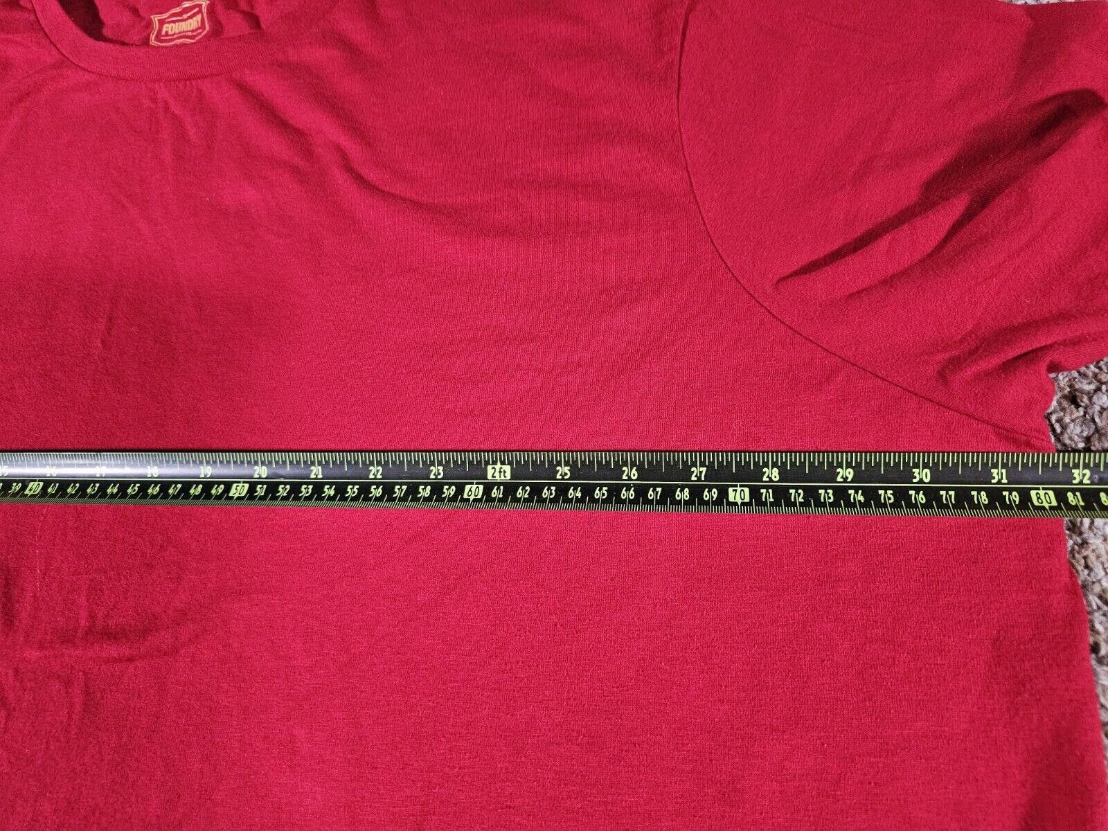 Designer The Foundry Supply Co. Men's Red Short Sleeve T-Shirt 4XLT Size US XXL / EU 58 / 5 - 5 Thumbnail