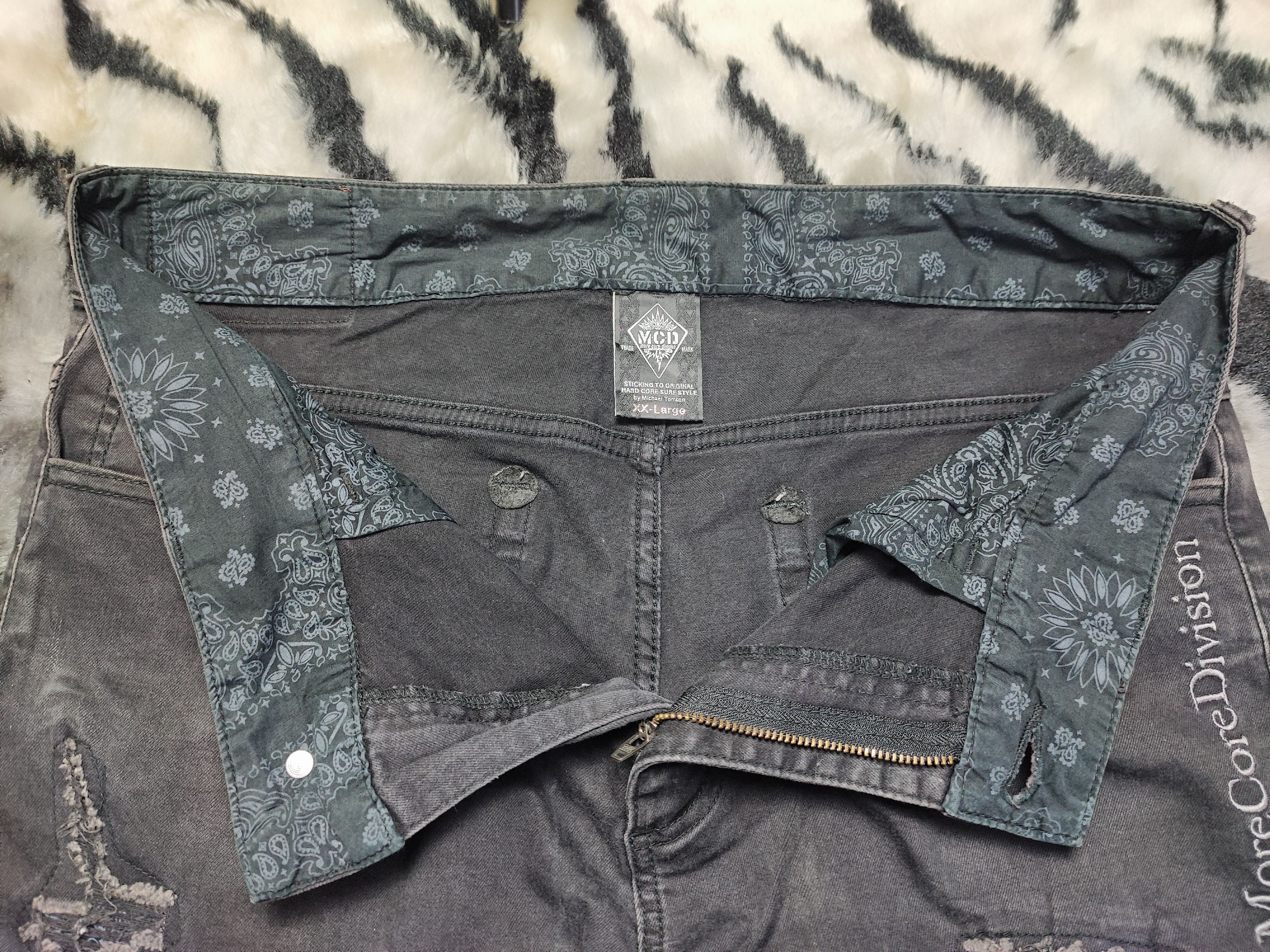 Number (N)ine MCD Thrashed Distressed Jeans ERD Grunge Chrome Size US 34 / EU 50 - 9 Thumbnail