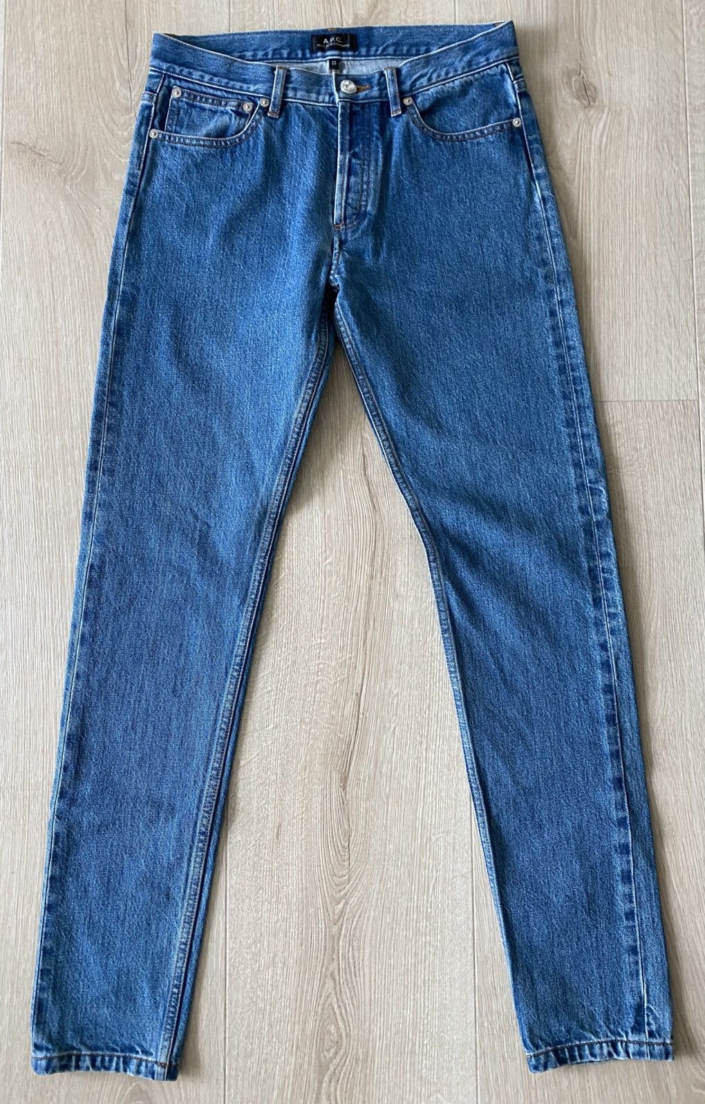 A.P.C. A.P.C. Petit New Standard Mid Blue Denim Jeans 29 Size US 29 - 1 Thumbnail