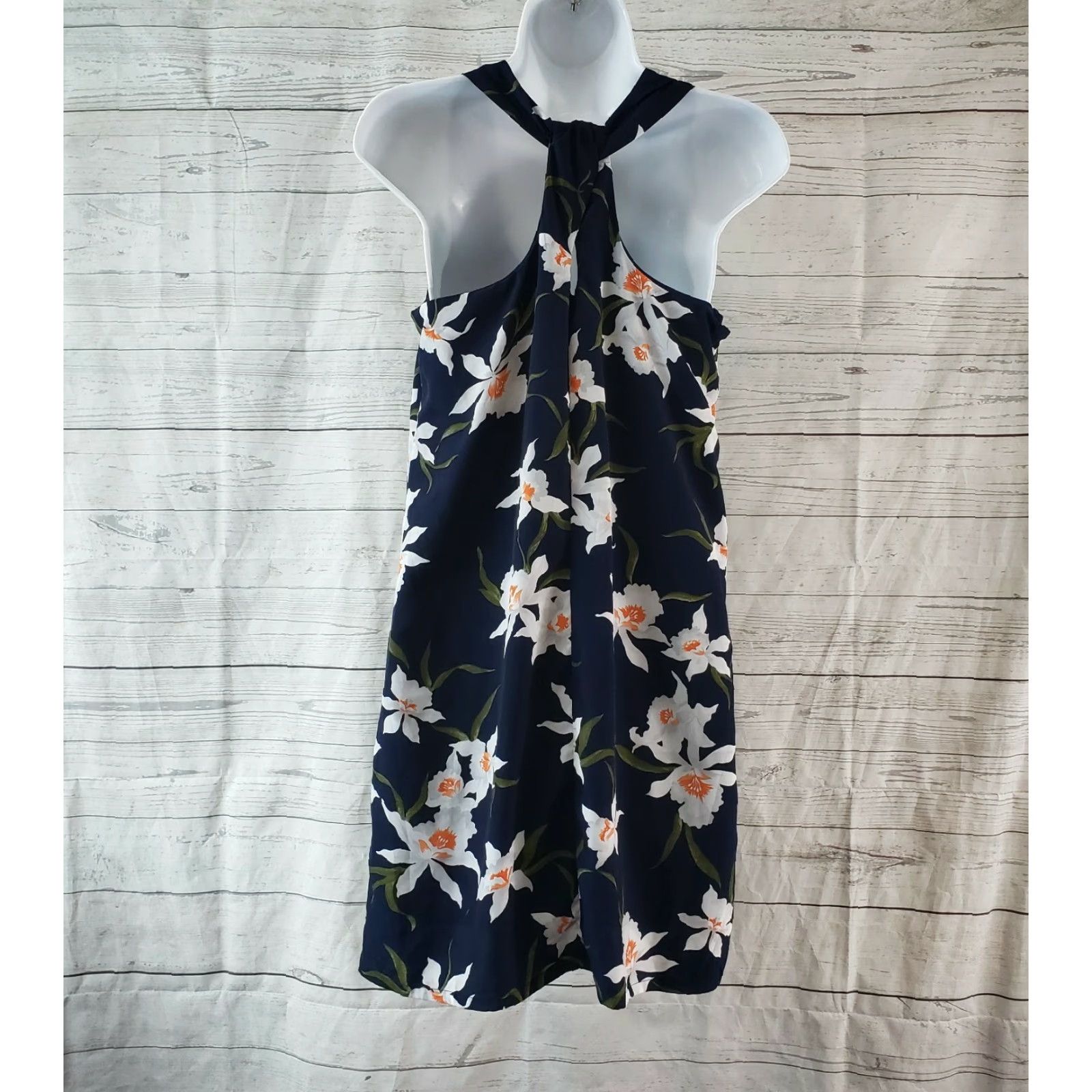 Old Navy Old Navy Womens Dress Sz Small Blue White Floral Sleeveless Racerback Size S / US 4 / IT 40 - 4 Thumbnail