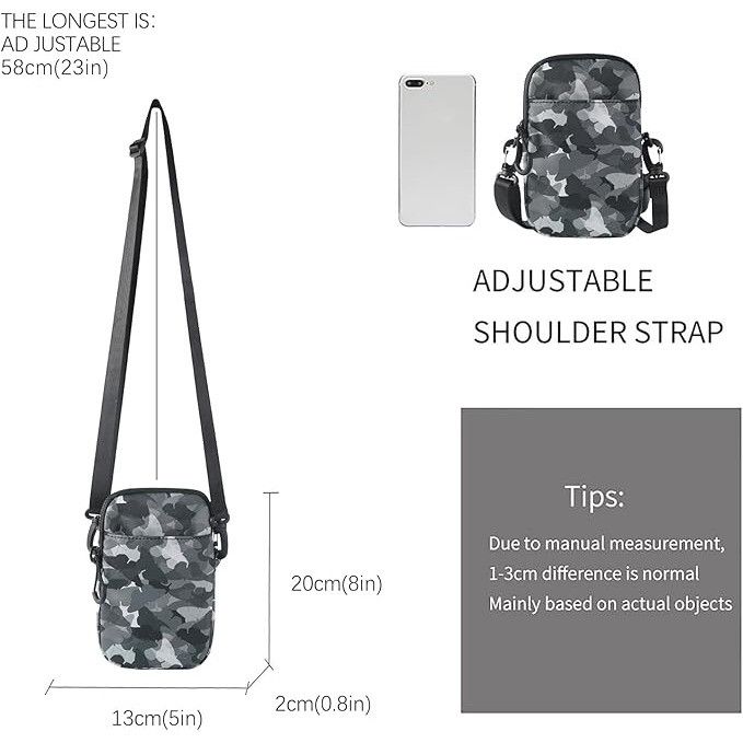 Other Lightweight Small Crossbody bag Cell Phone Pouch Travel Pouc Size ONE SIZE - 4 Thumbnail