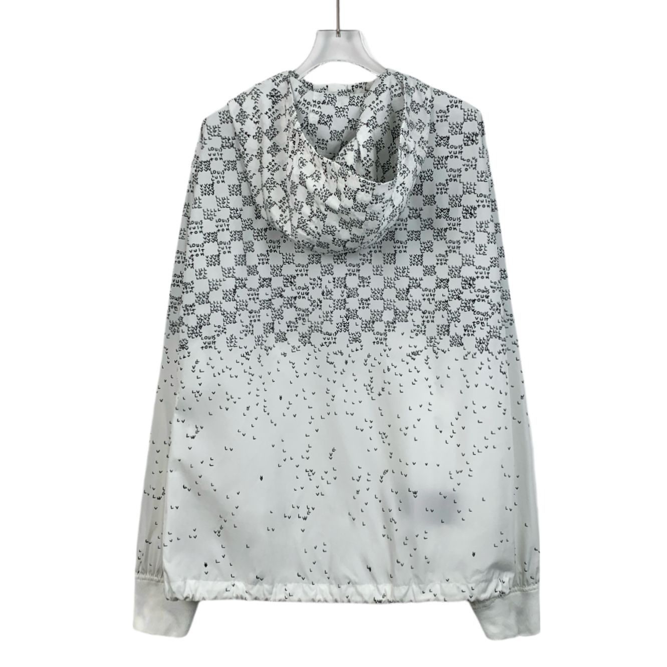 Louis Vuitton Louis Vuitton Mens White Geometric Print Hooded Jacket Size Size US M / EU 48-50 / 2 - 2 Thumbnail