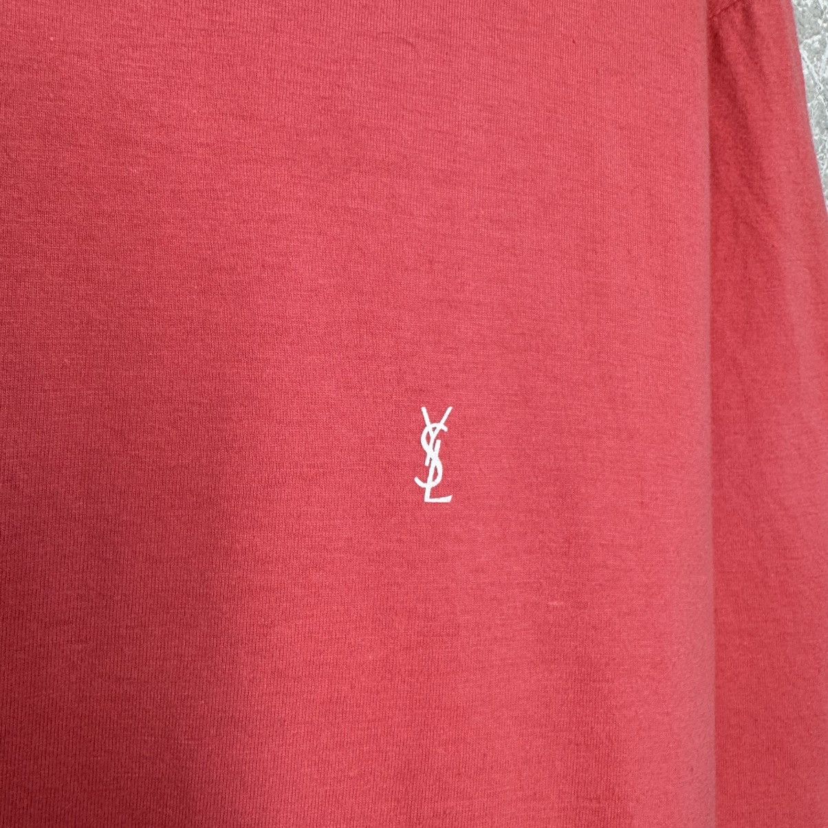 Yves Saint Laurent Yves Saint Laurent T-Shirt Pink Short Sleeve Round Neck Y2K Size US XL / EU 56 / 4 - 3 Thumbnail