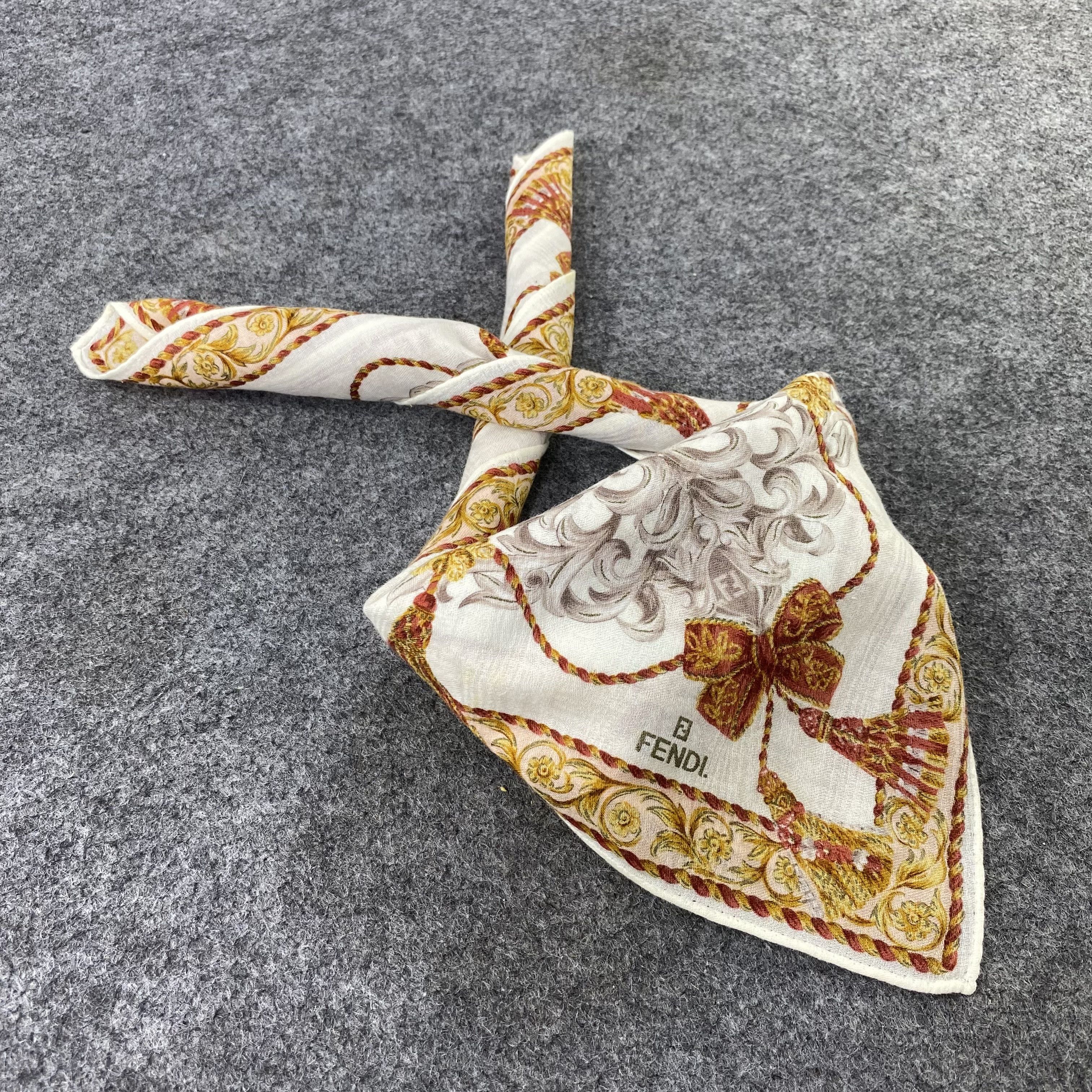 Vintage Fendi Handkerchief / Bandana / Neckerchief-B1256 Size ONE SIZE - 2 Thumbnail
