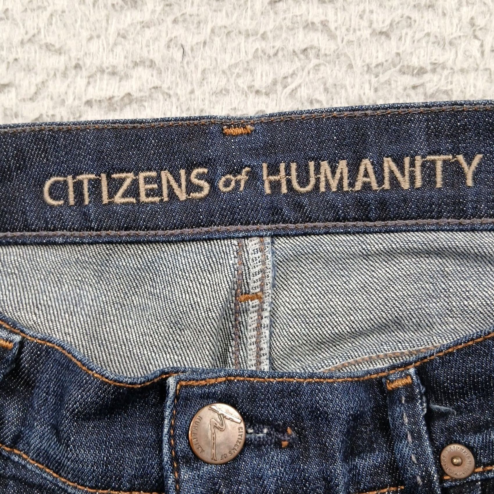 Citizens Of Humanity Citizens of Humanity Thompson Mid Rise Skinny Crop Jeans Womens 26 Dark Indigo EUC Size 26" / US 2 / IT 38 - 3 Thumbnail