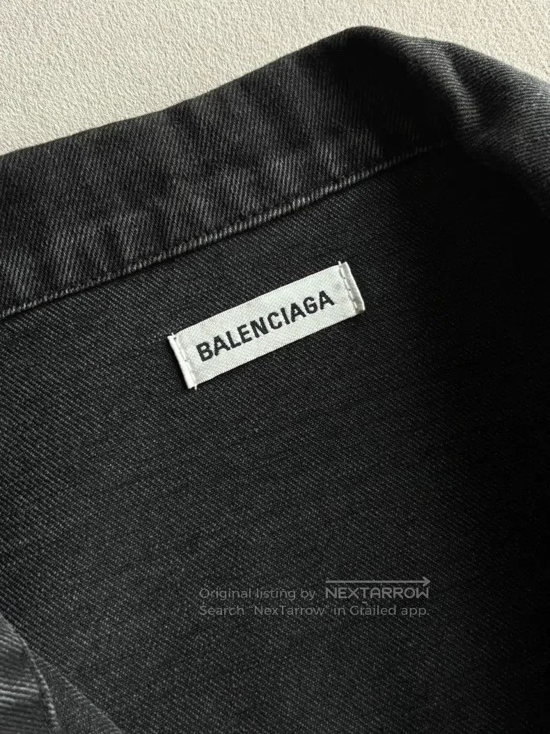 Balenciaga Balenciaga Black Denim Jacket, Size M Size US M / EU 48-50 / 2 - 3 Thumbnail