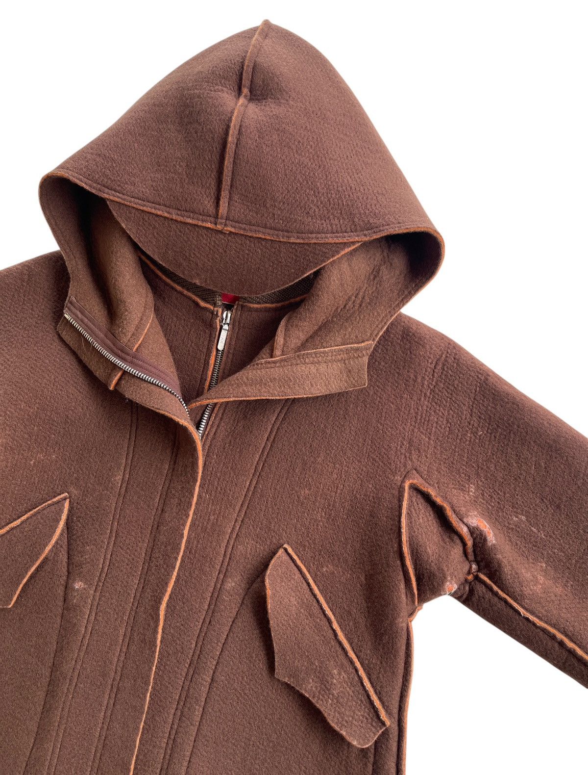 Number (N)ine AW1998 Number Nine Layered Hooded Jacket Size US S / EU 44-46 / 1 - 18 Thumbnail