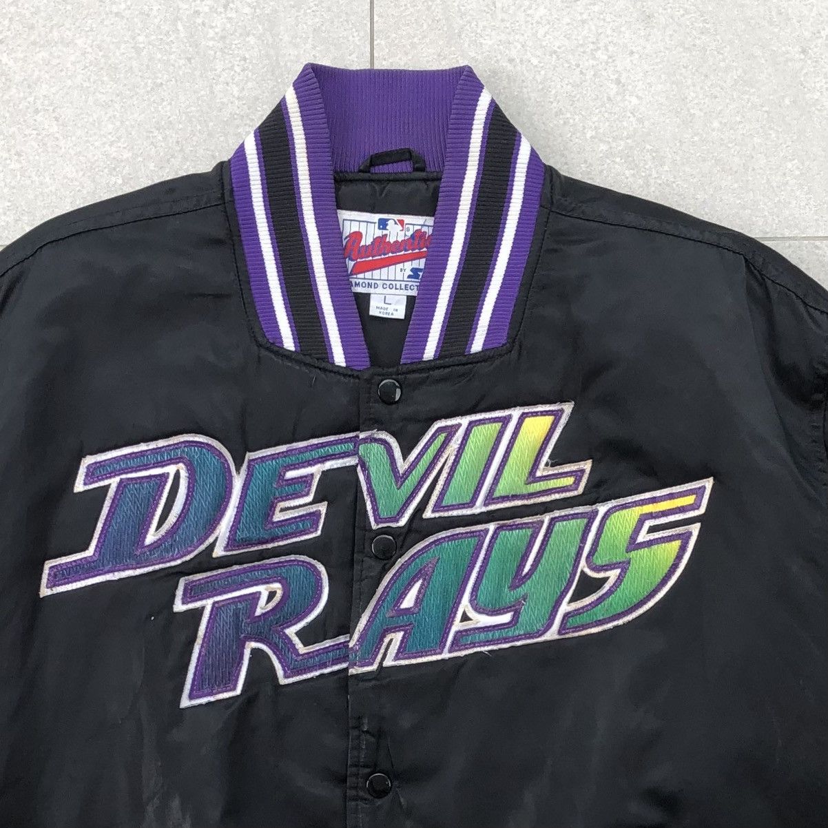 Starter Vintage Starter Diamond Collection Devil Rays Bomber Jacket Size US L / EU 52-54 / 3 - 5 Thumbnail