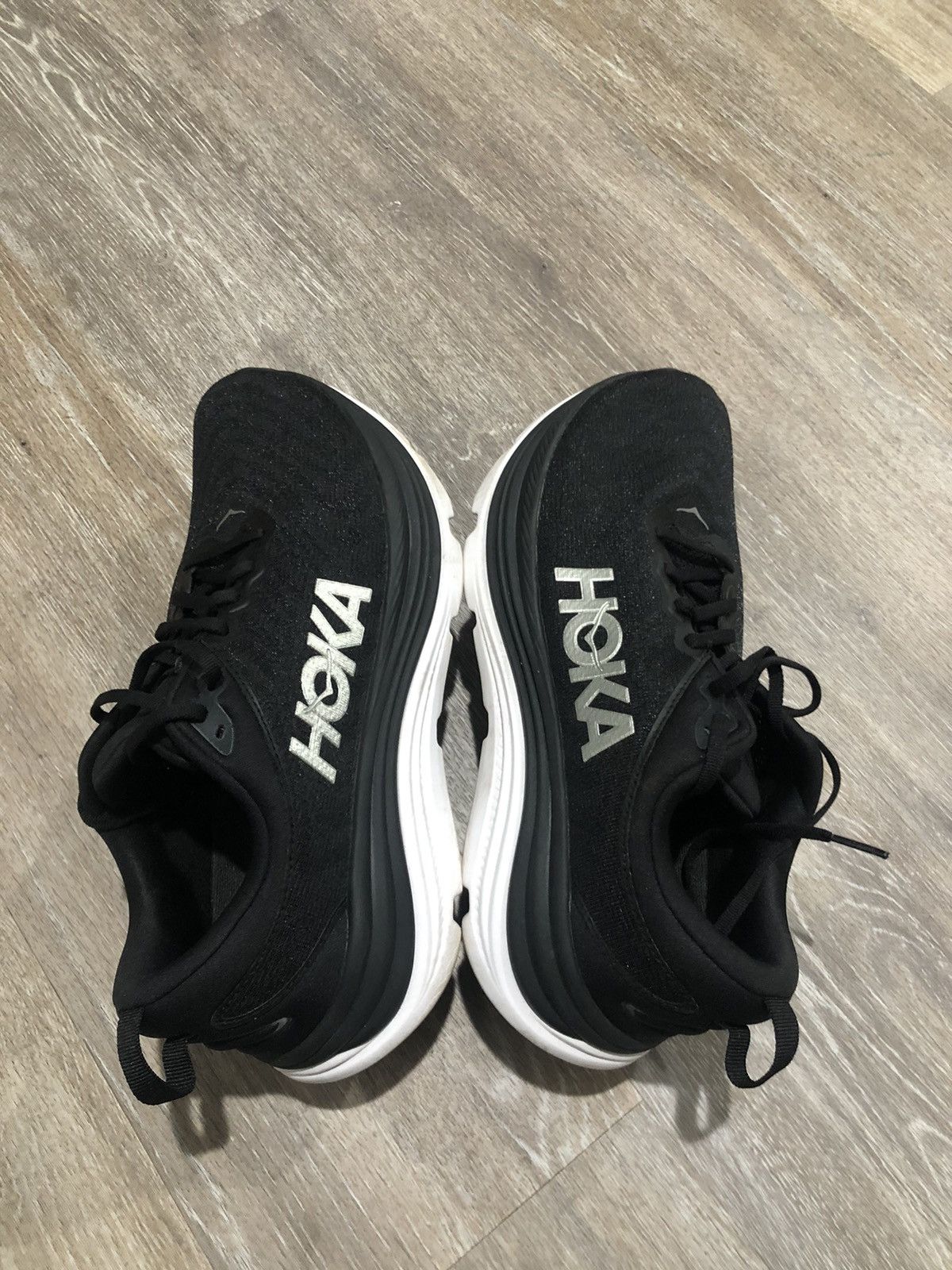 Hoka Hoka One One Gaviota Shoes Mens Size 10.5 Black White Run Size US 10.5 / EU 43-44 - 9 Thumbnail