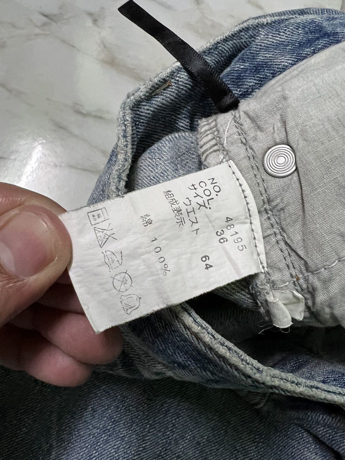 If Six Was Nine × Japanese Brand VINTAGE 90’S STYLE ART JAPAN DISTRESS JEAN Size US 31 - 22 Thumbnail